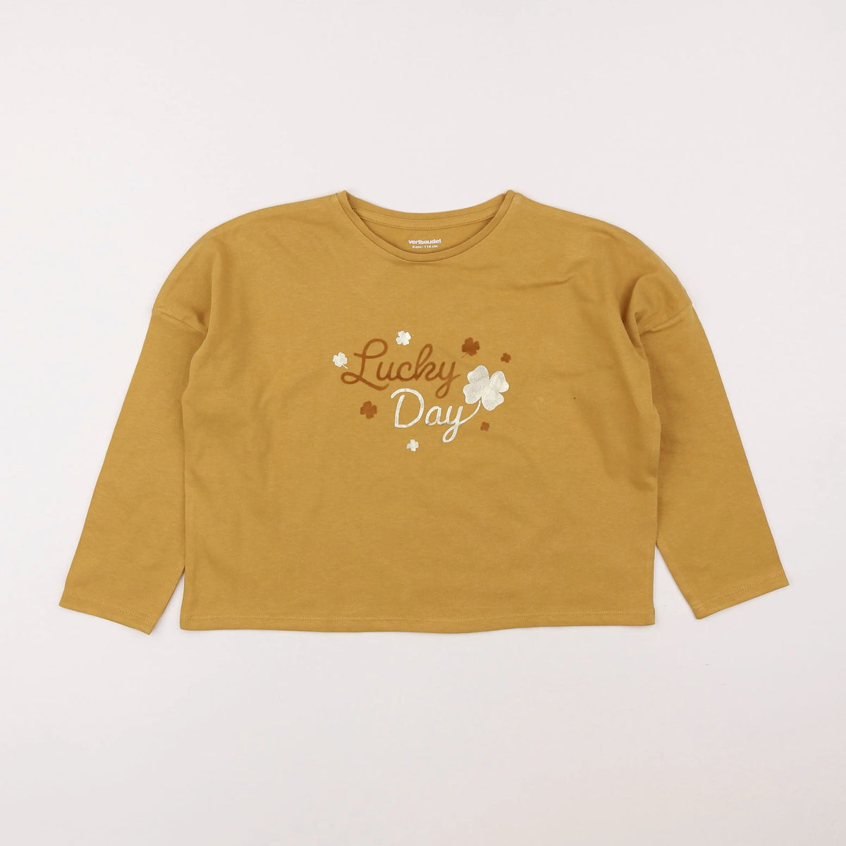 Vertbaudet - tee-shirt jaune - 6 ans