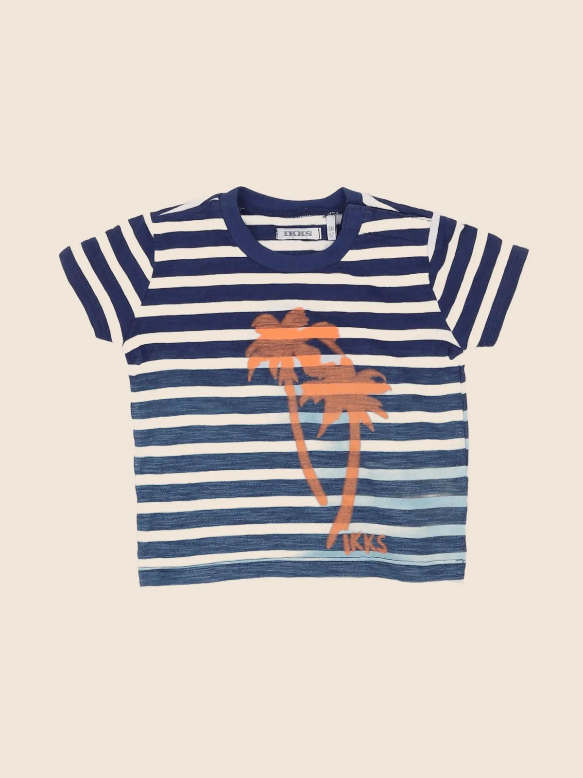 IKKS - tee-shirt bleu - 6 mois