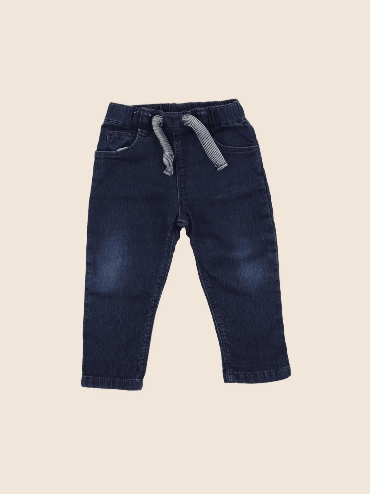 Petit Bateau - pantalon bleu - 12 mois