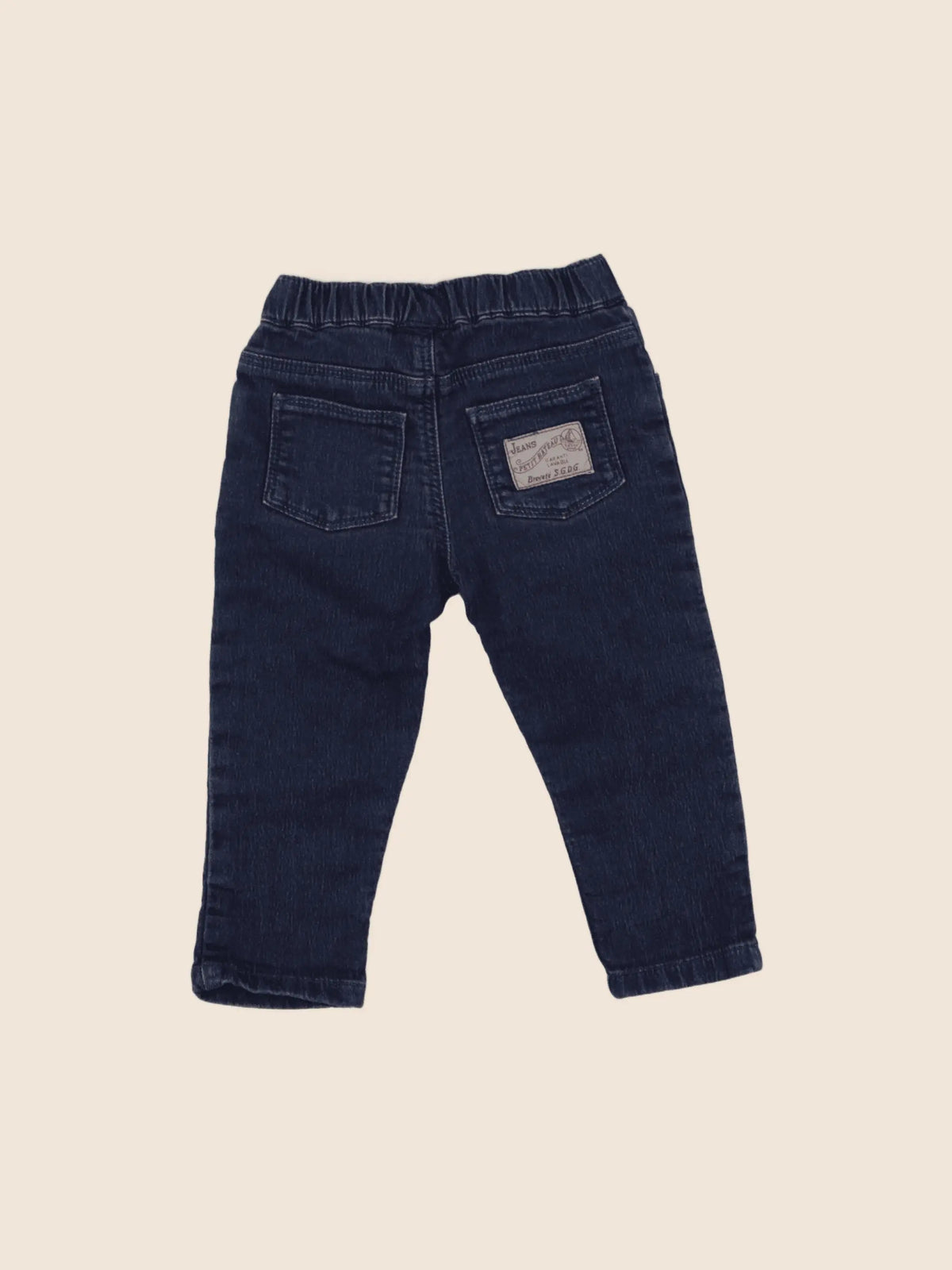 Petit Bateau - pantalon bleu - 12 mois