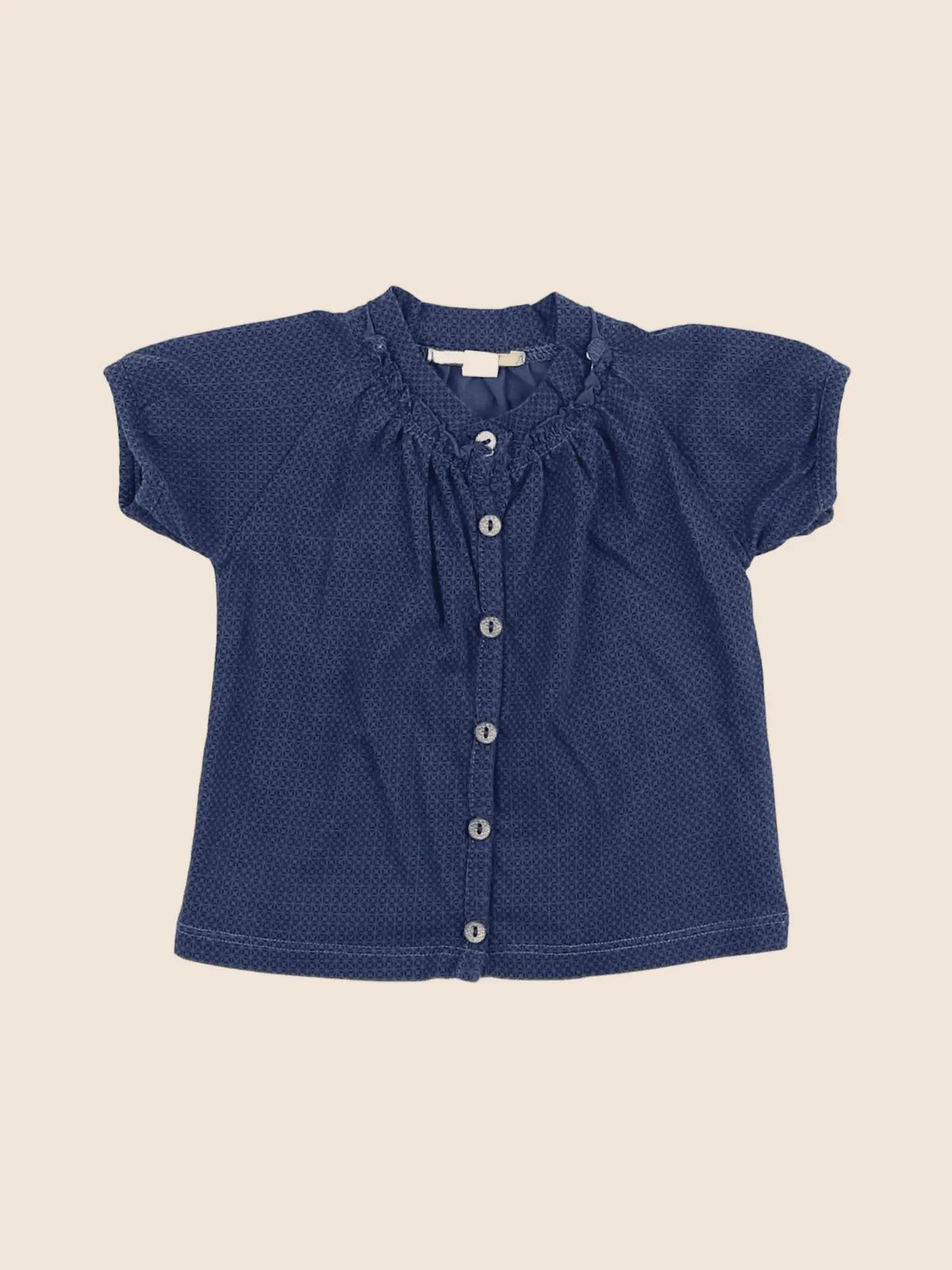 Gold Belgium - blouse bleu - 9 mois