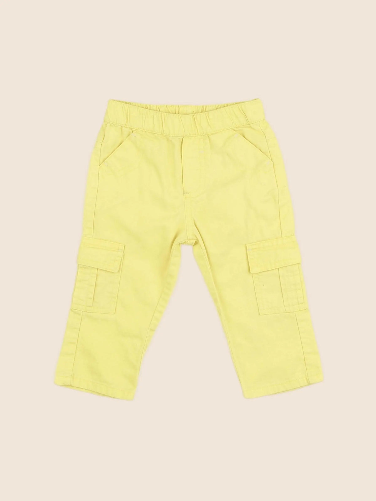 Vertbaudet - pantalon jaune - 12 mois