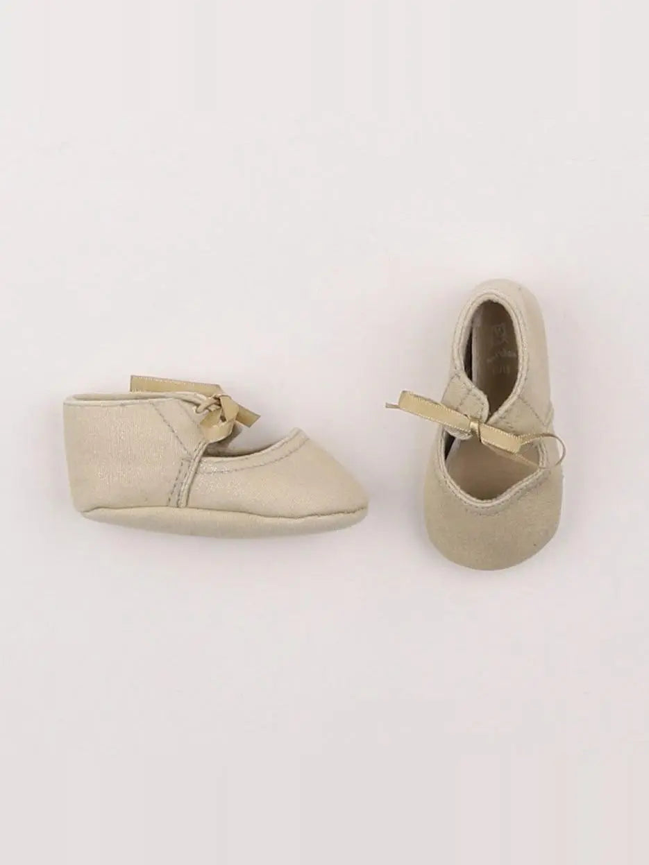 Boutchou - chaussons or - pointure 17/18