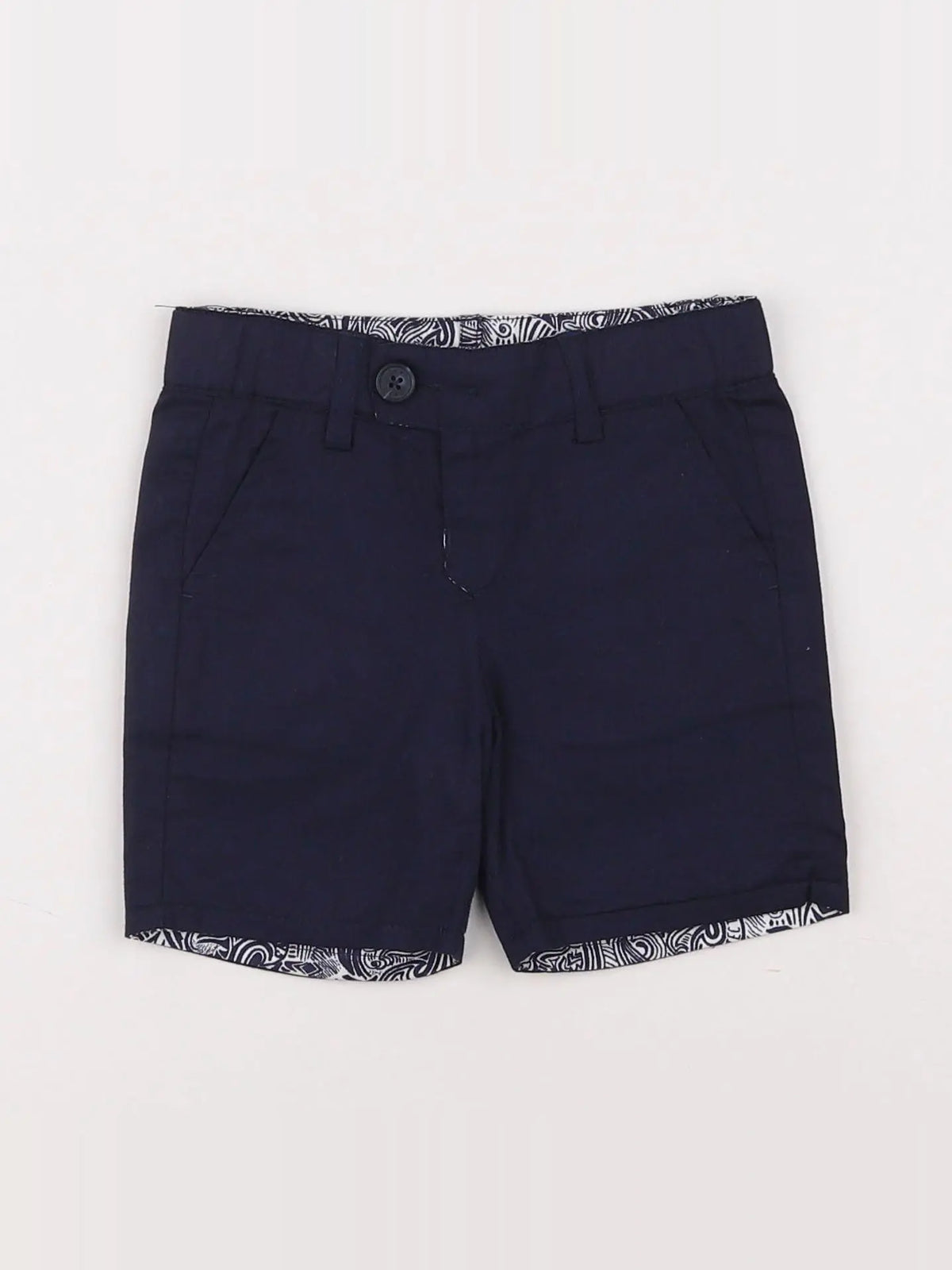 IKKS - short réversible bleu - 6 mois