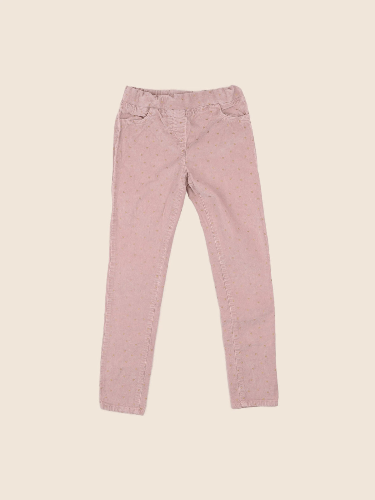 Vertbaudet - pantalon rose, or - 9 ans