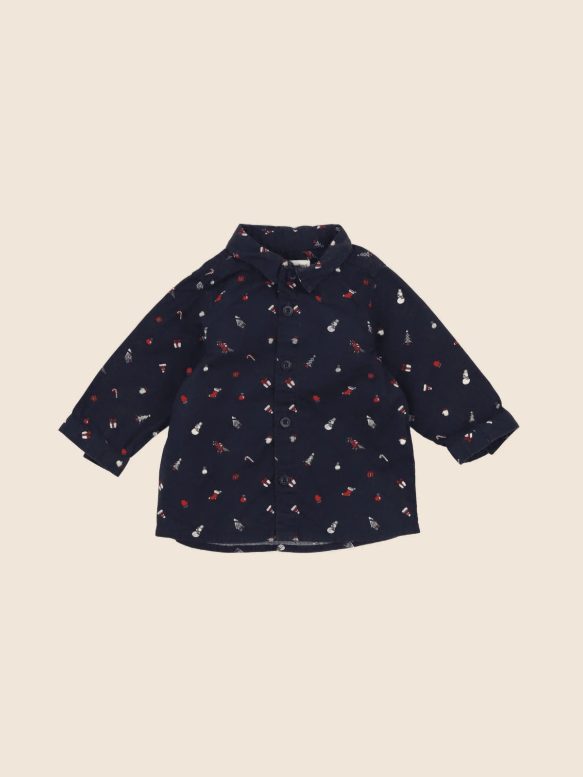 Vertbaudet - chemise bleu - 3 mois