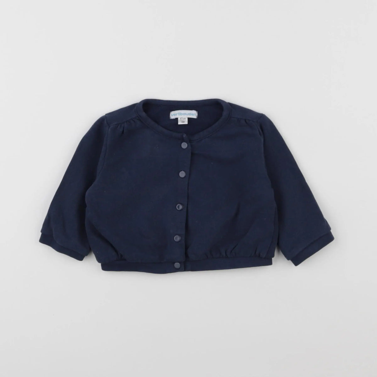 Vertbaudet - sweat bleu - 6 mois
