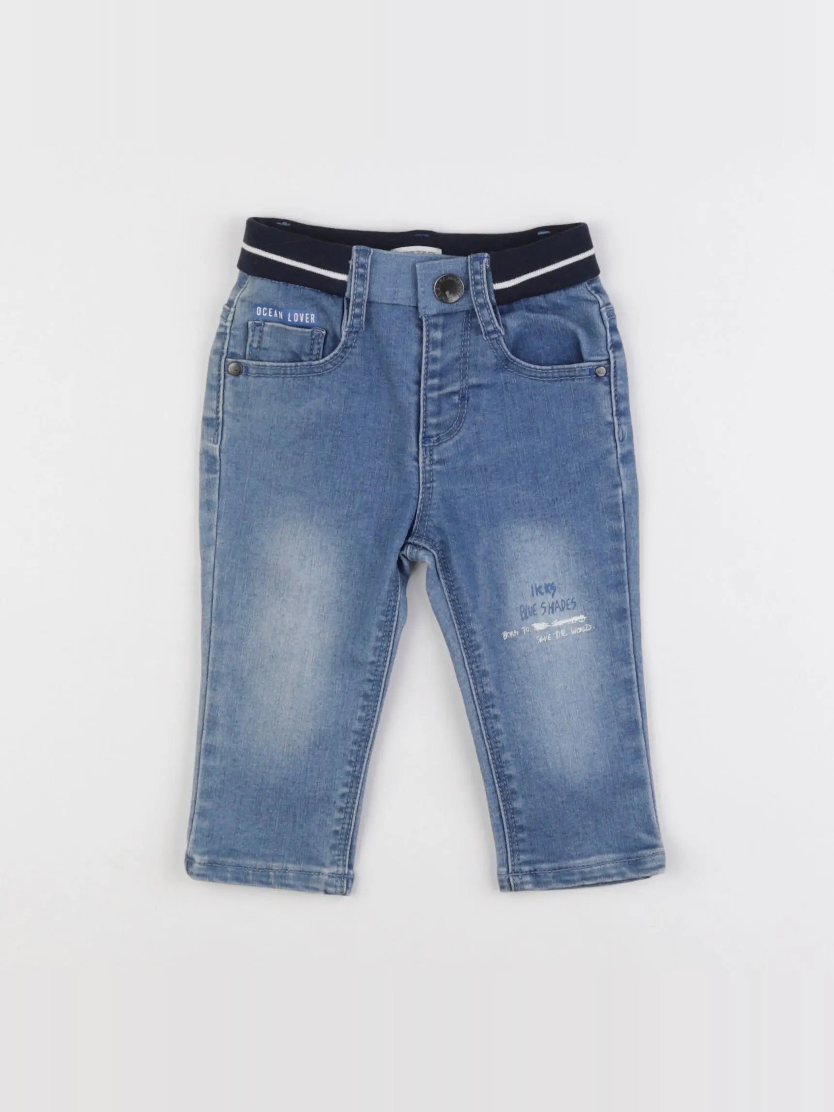IKKS - jean bleu - 6 mois