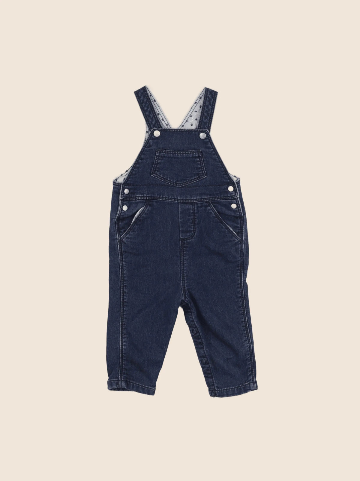 Petit Bateau - salopette bleu - 6 mois