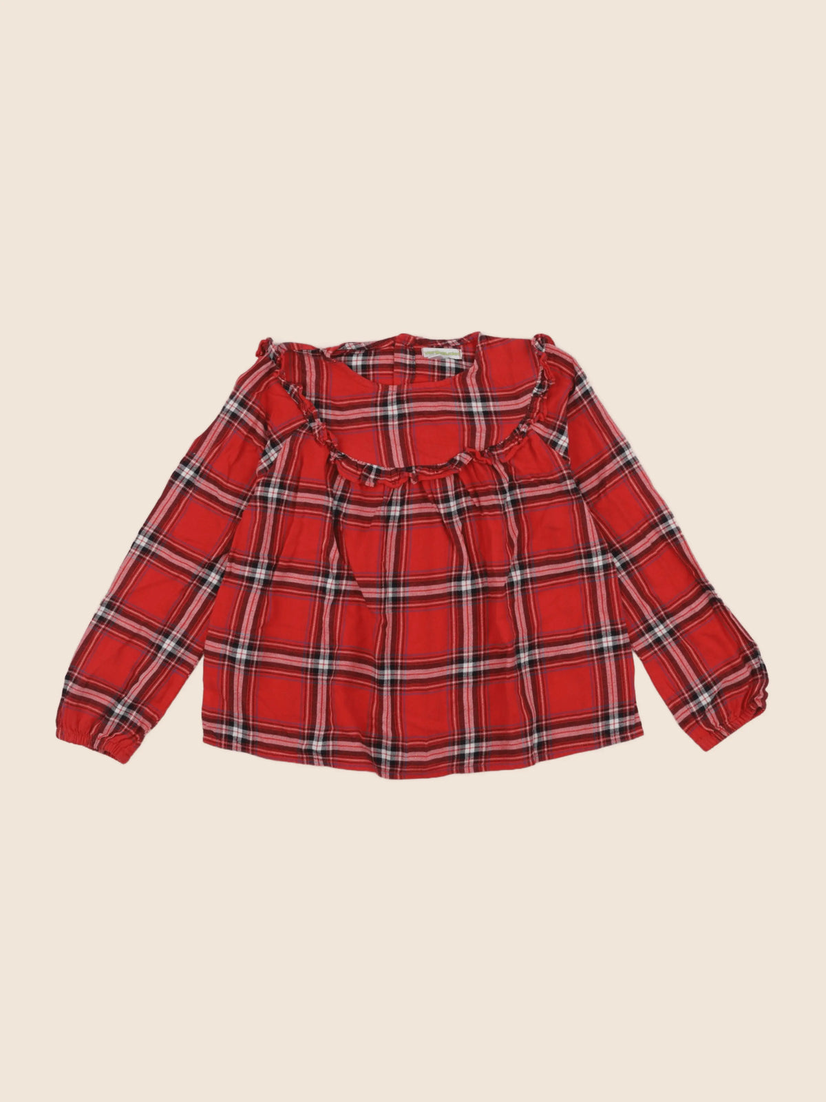 Vertbaudet - blouse rouge - 8 ans