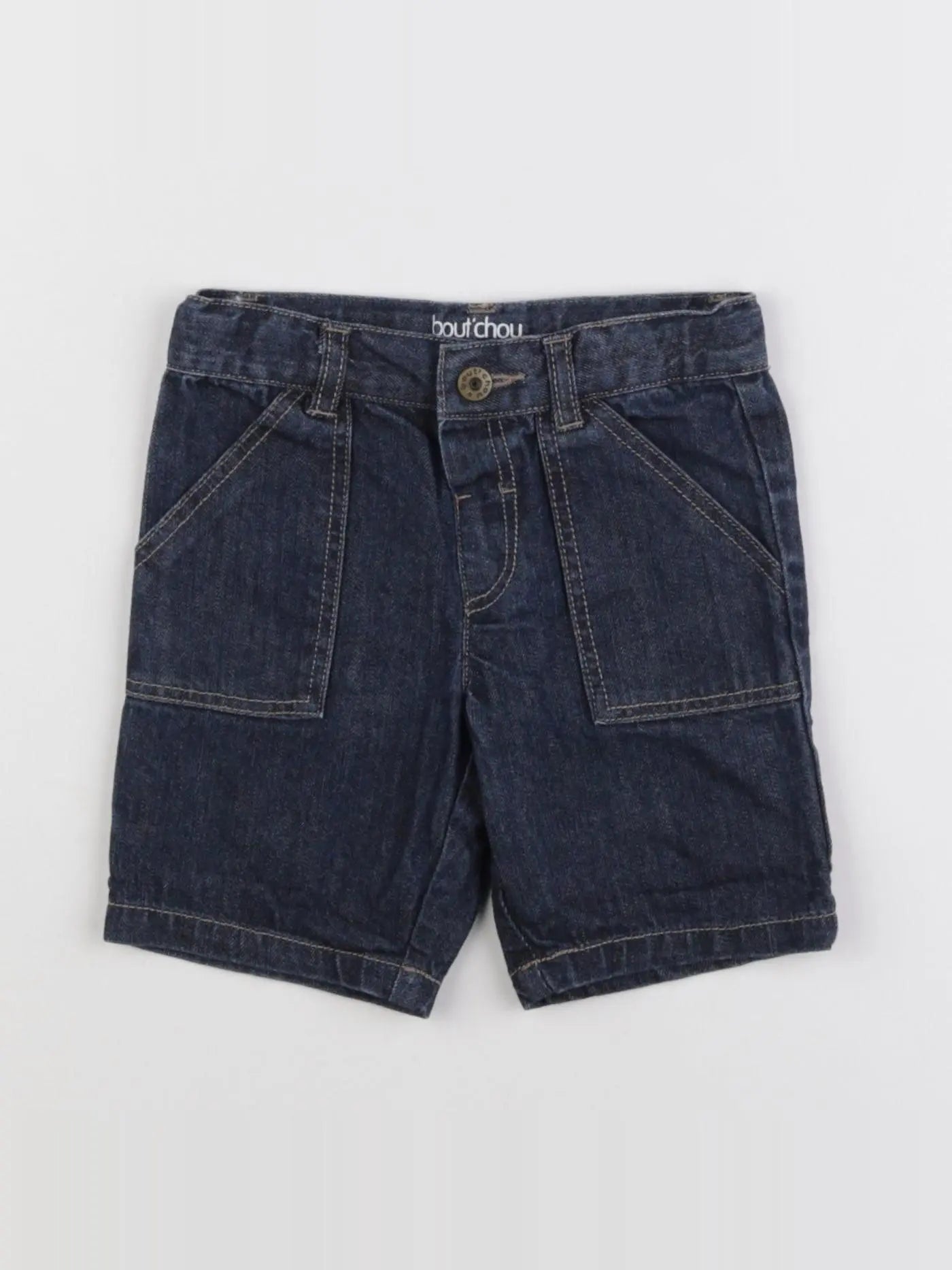 Boutchou - pantacourt bleu - 12 mois