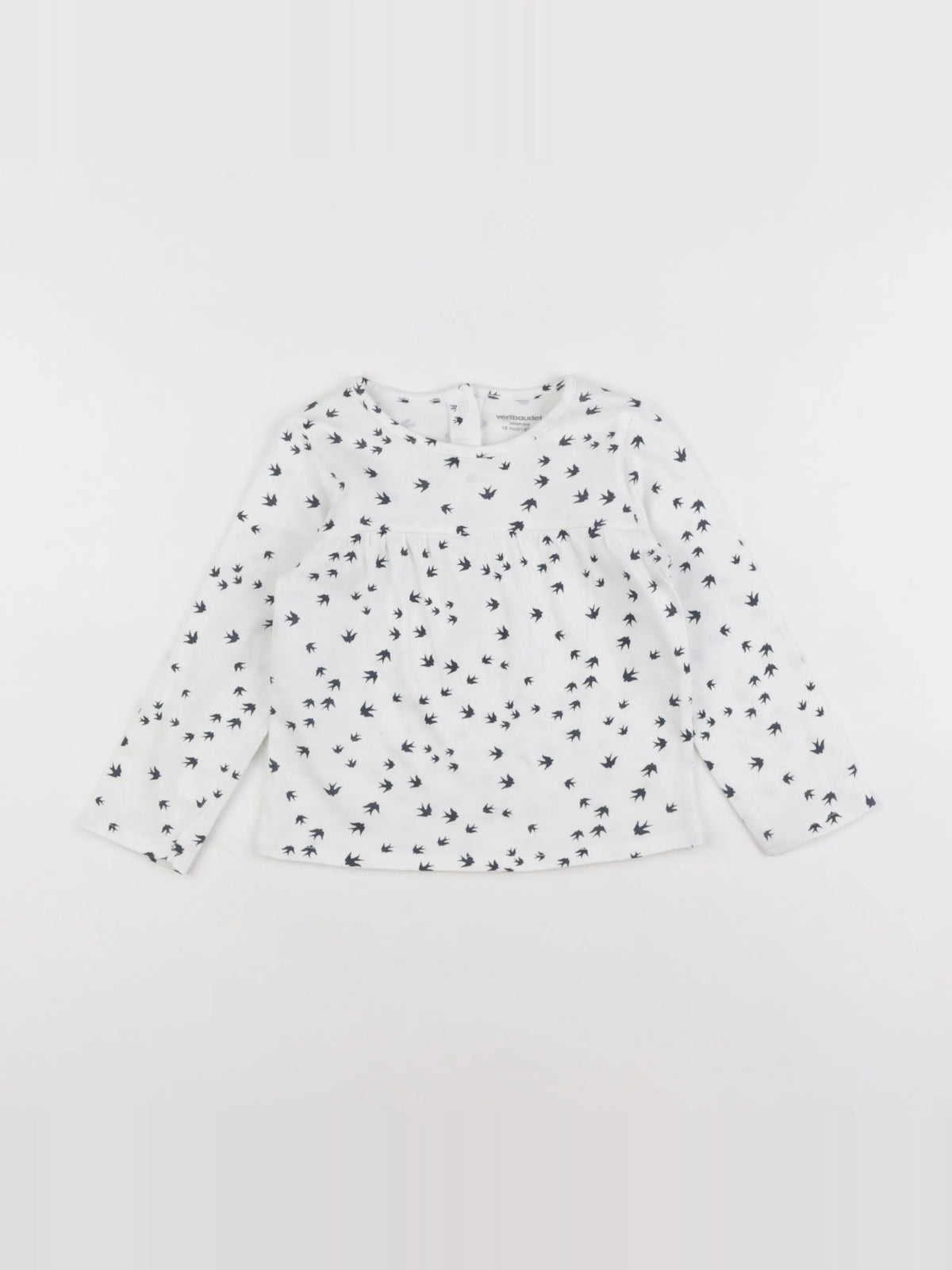 Vertbaudet - tee-shirt blanc - 18 mois