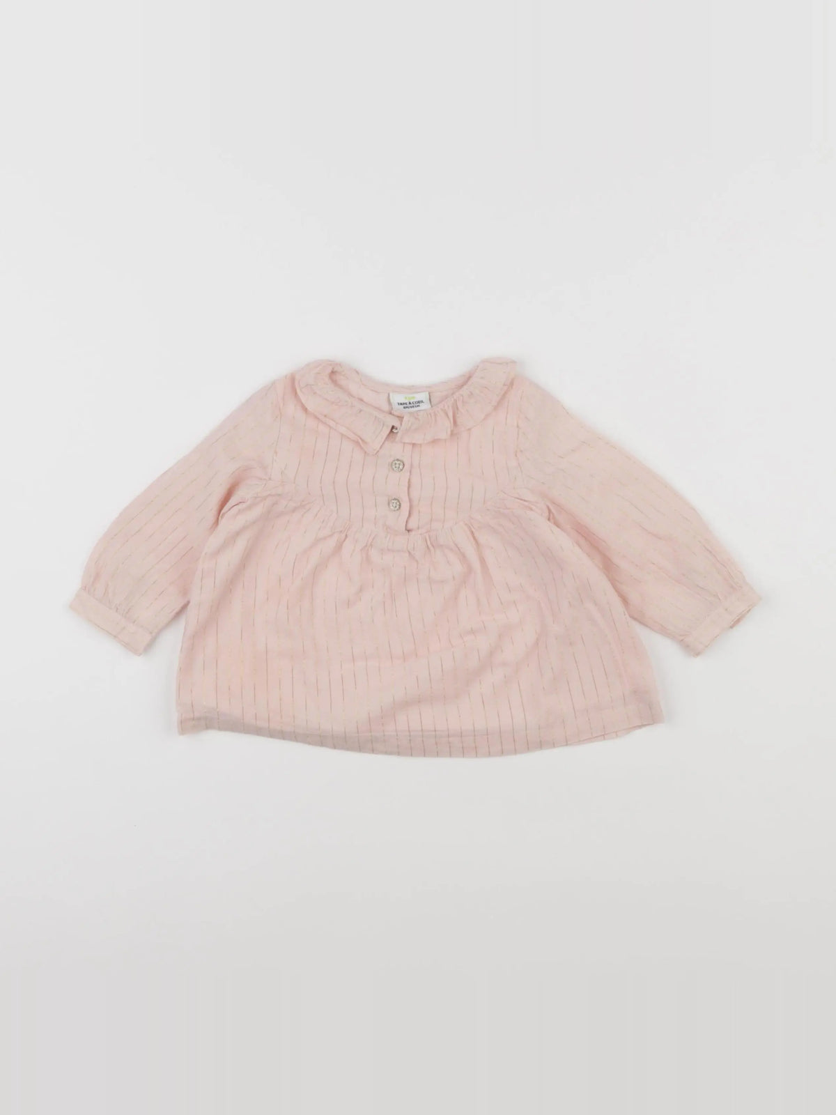 Tape à l'oeil - blouse or, rose - 6 mois