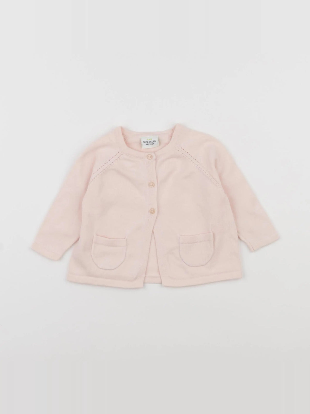 Tape à l'oeil - gilet rose - 6 mois