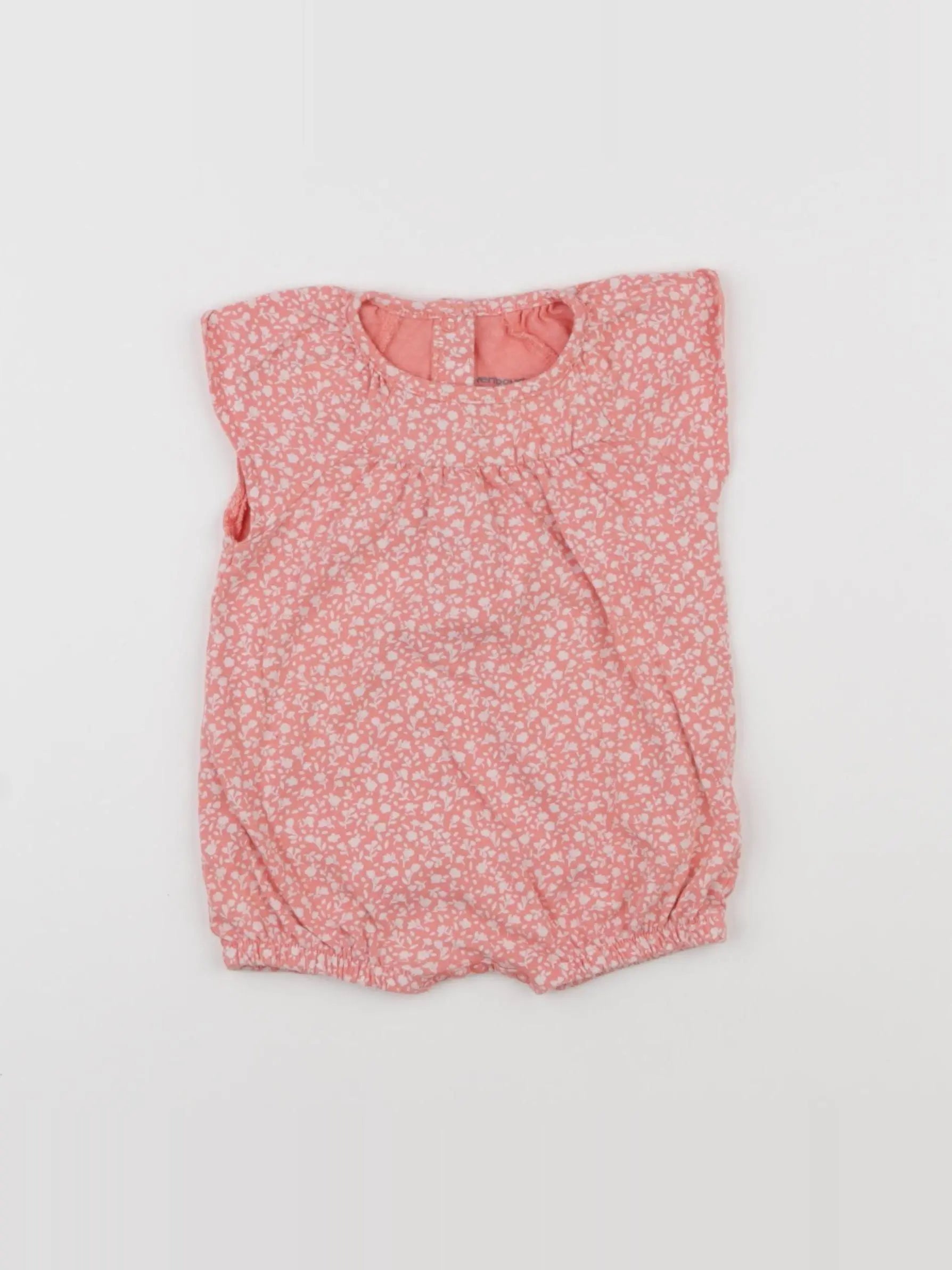 Vertbaudet - combinaison blanc, rose - 3 mois