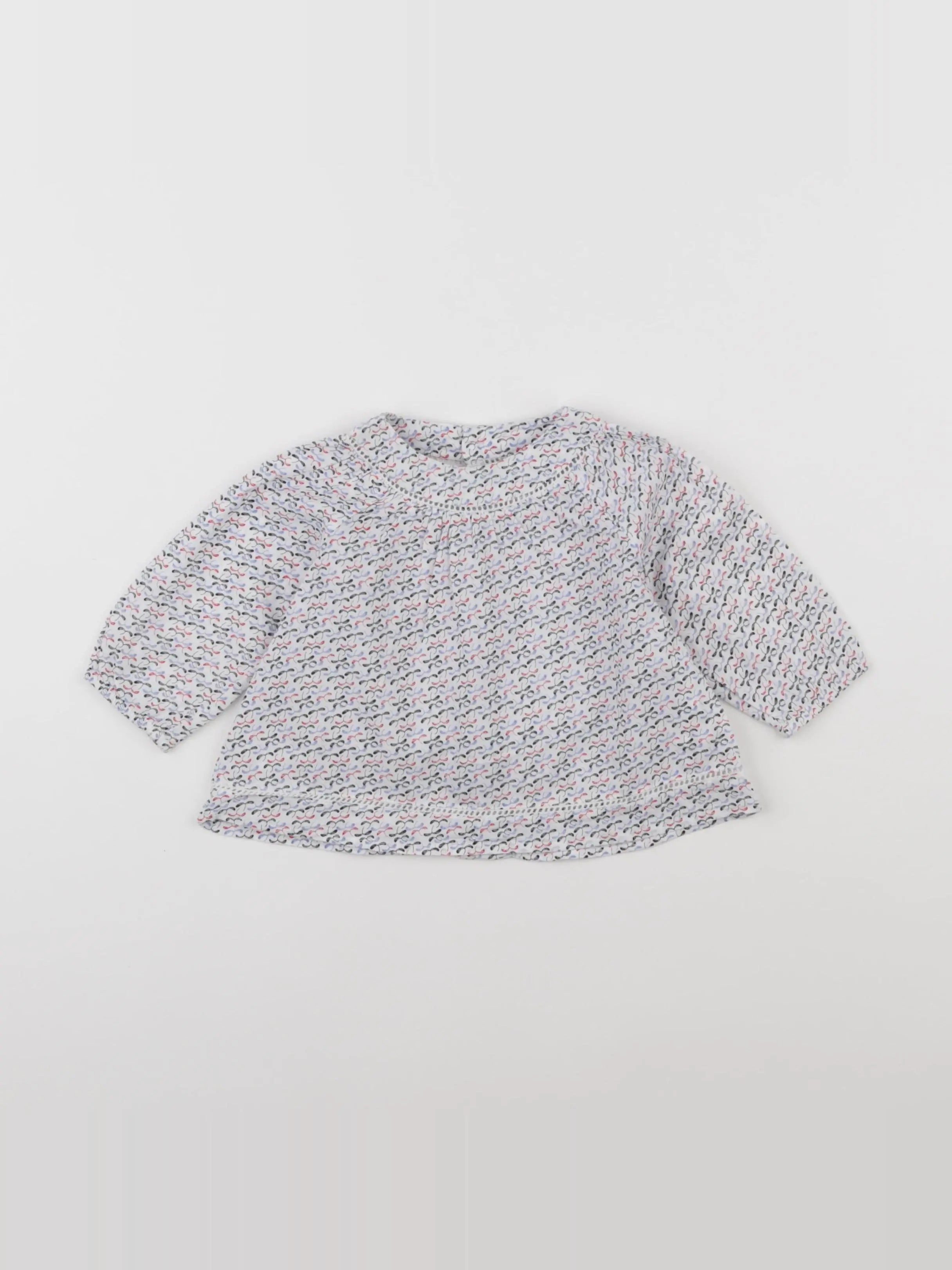 Boutchou - blouse multicolore - 6 mois