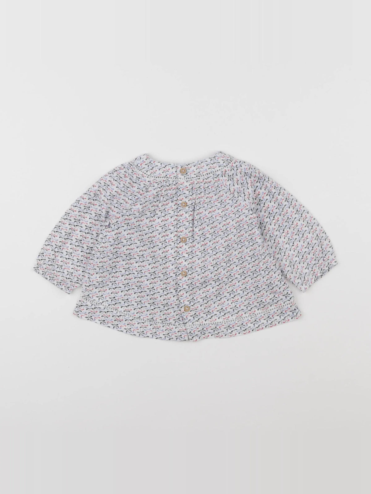 Boutchou - blouse multicolore - 6 mois