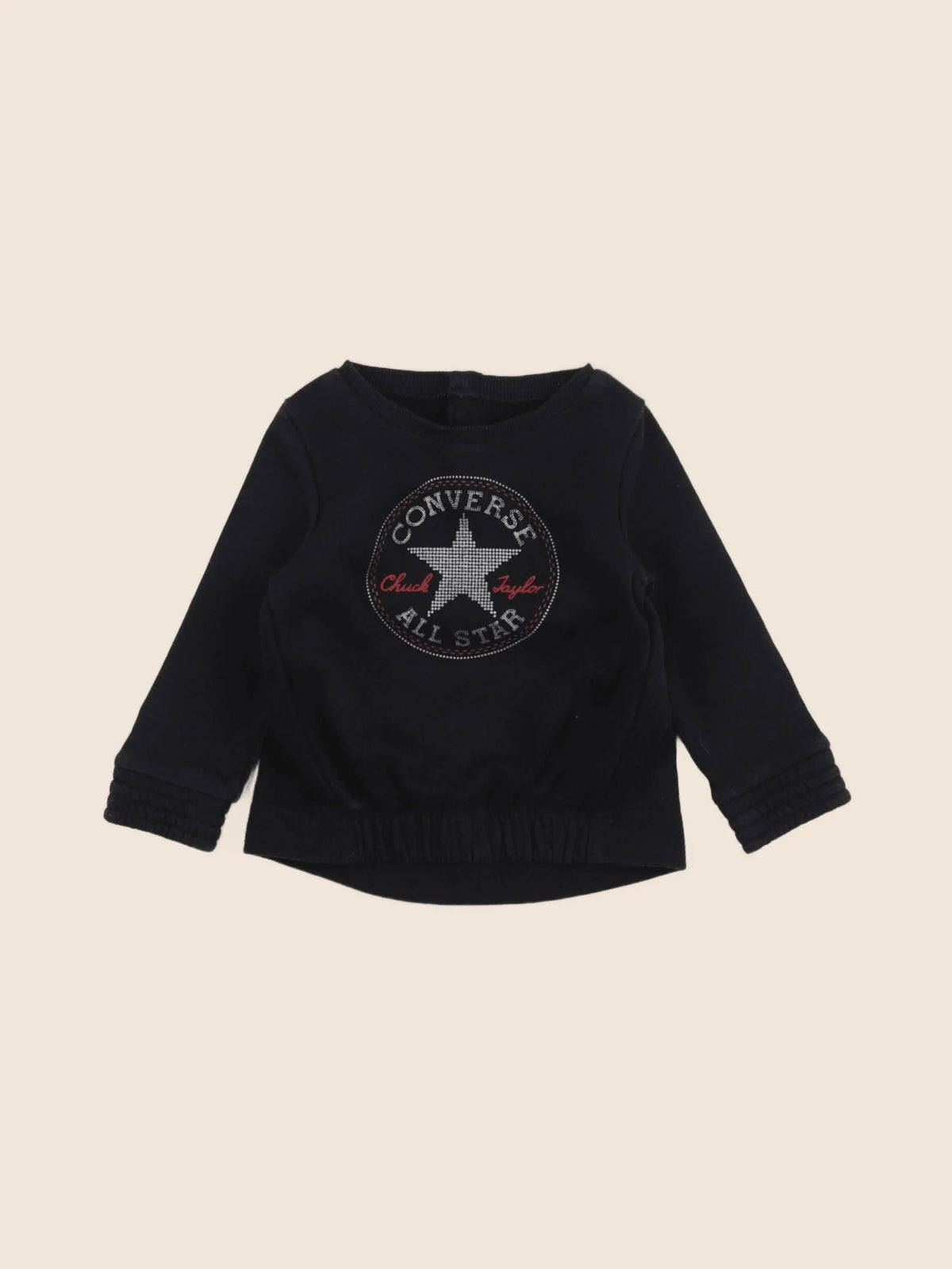 Converse - sweat noir - 18 mois