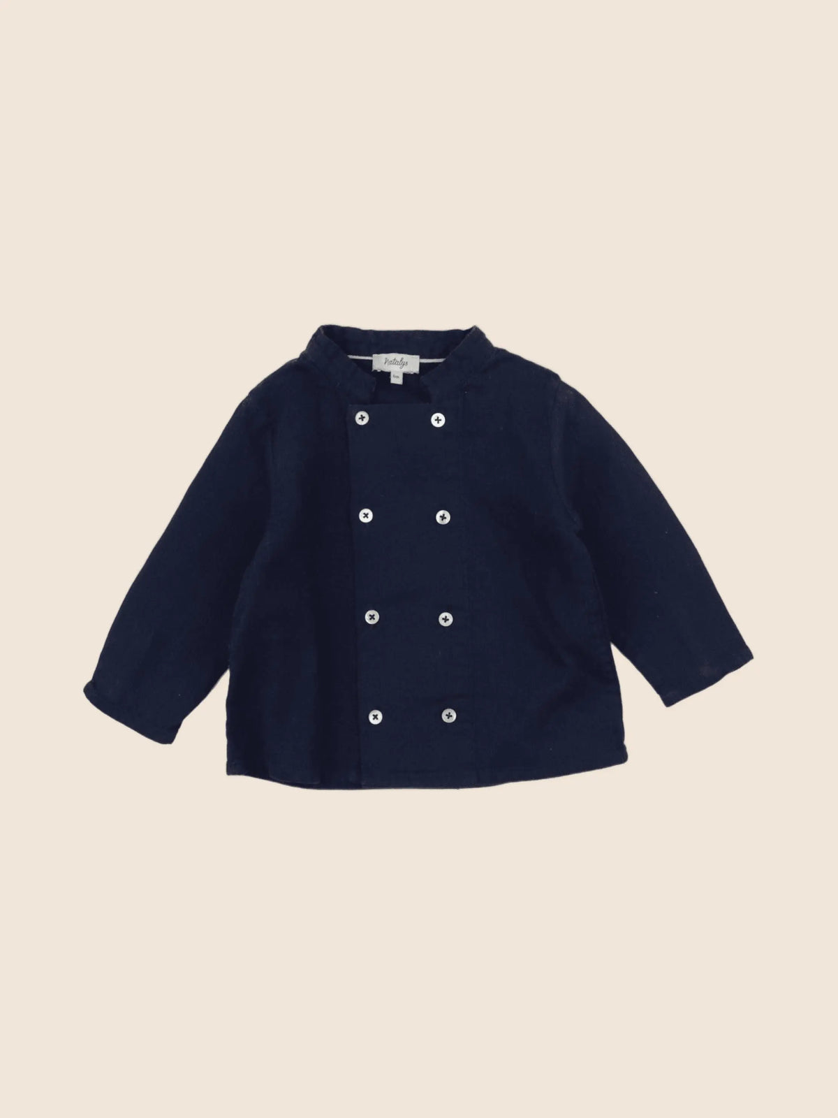 Natalys - chemise bleu - 6 mois