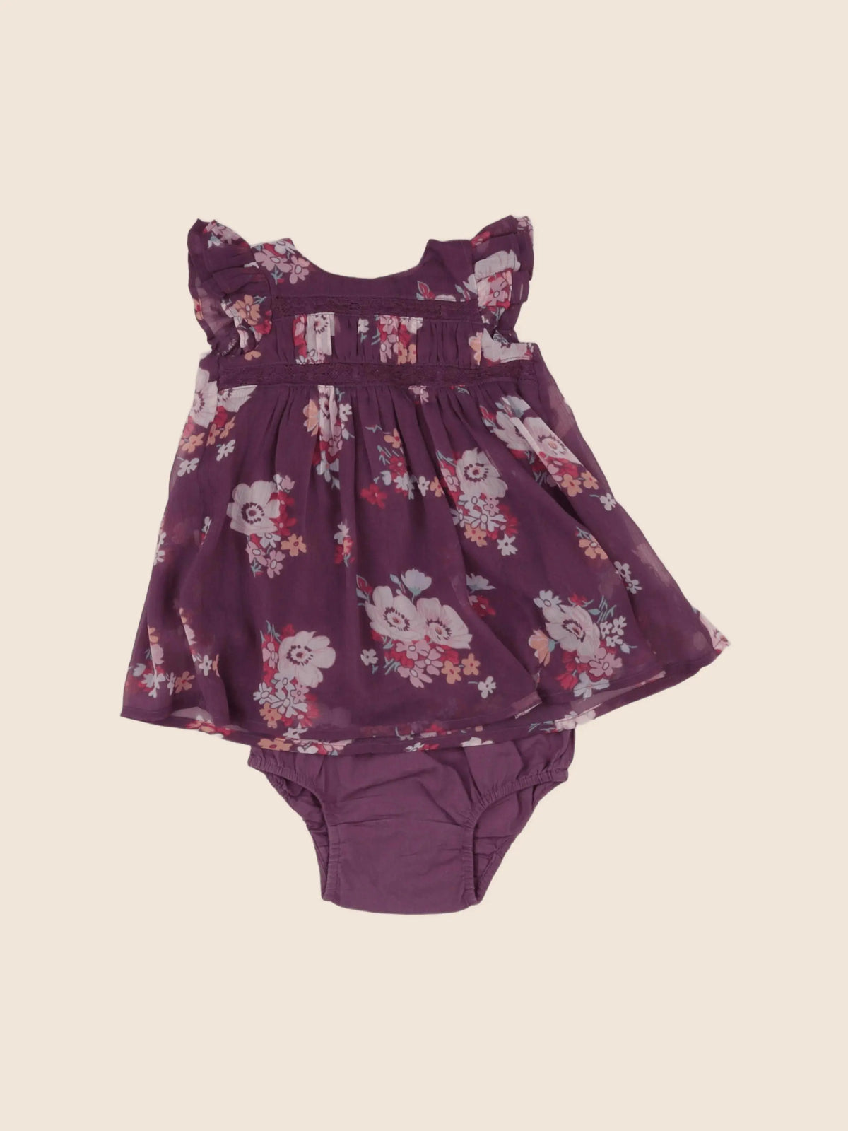 GAP - robe violet - 3/6 mois