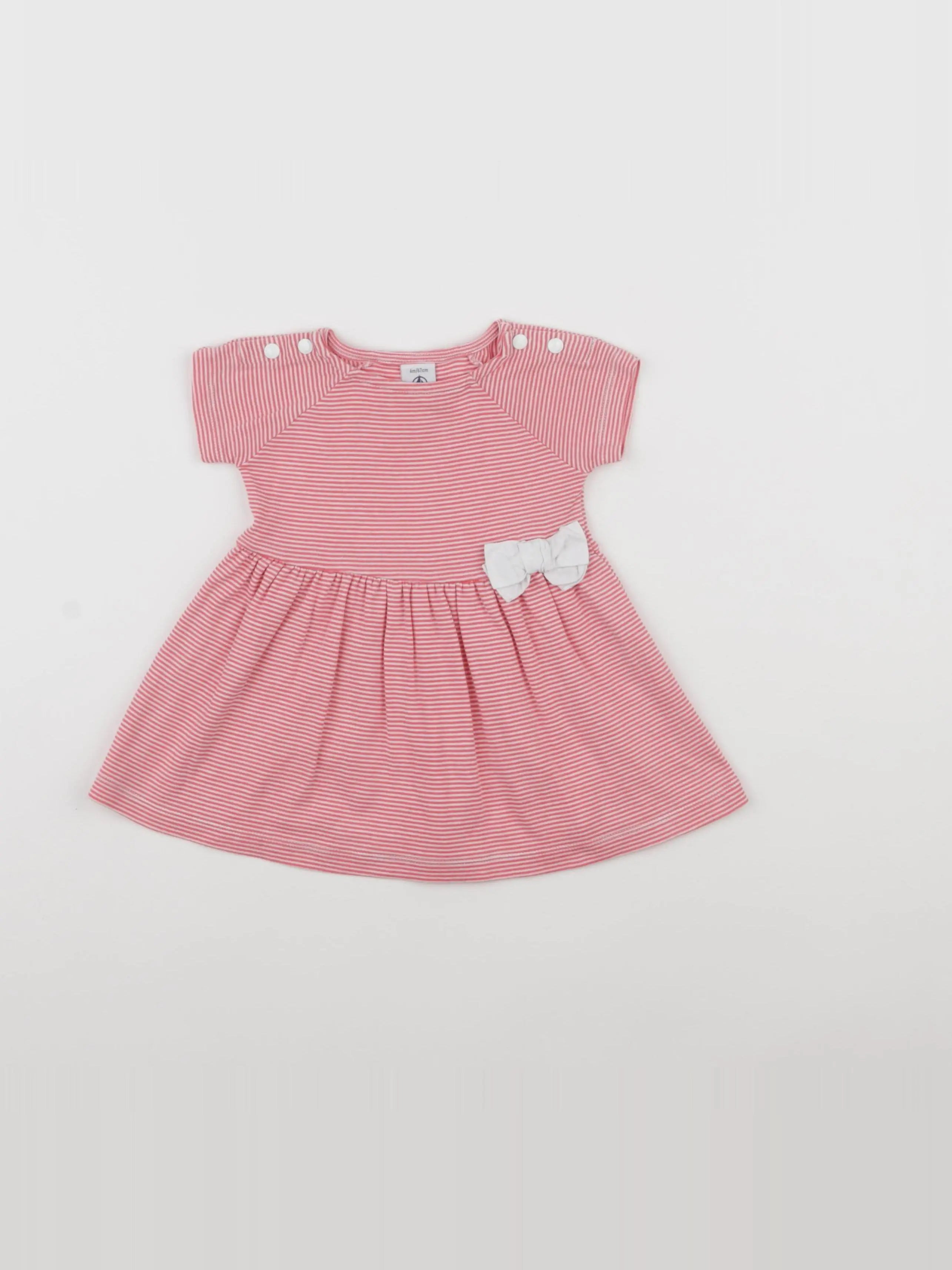 Petit Bateau - robe rose - 6 mois