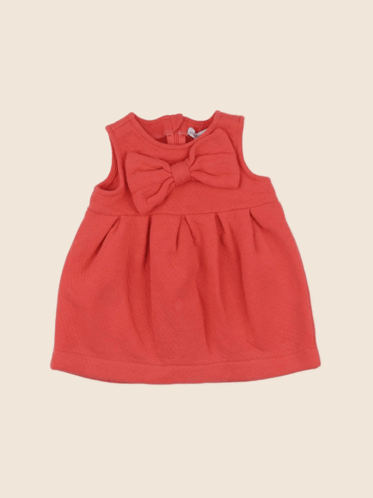 Vertbaudet - robe orange - 6 mois