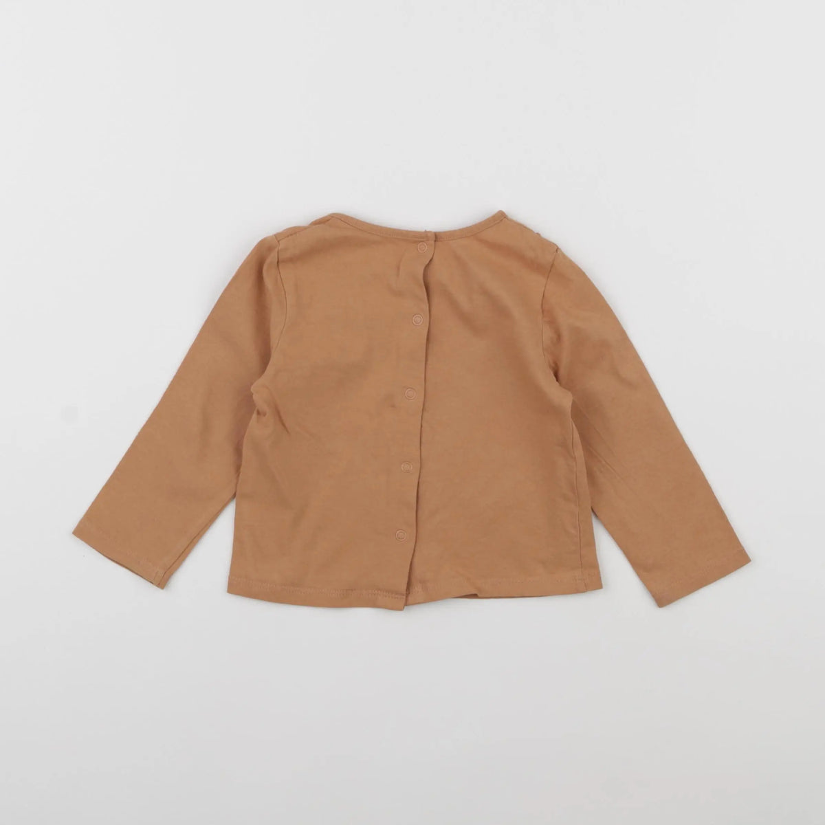 Vertbaudet - tee-shirt marron - 9 mois
