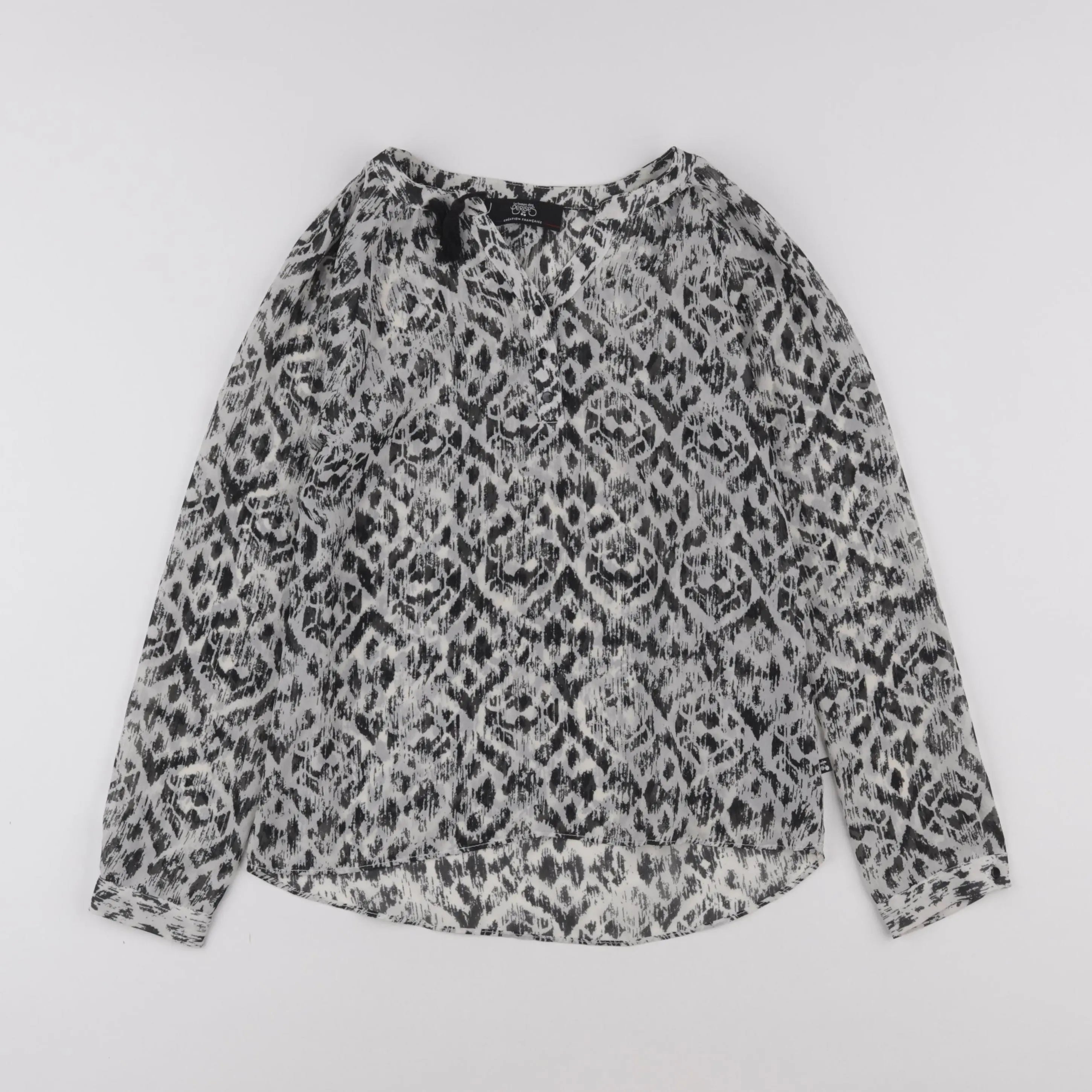 Le temps des cerises - blouse noir, beige - 10 ans