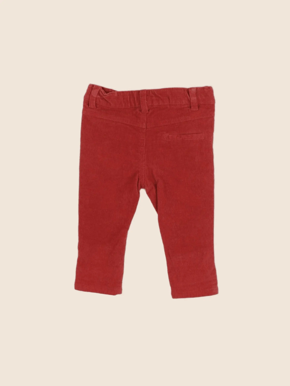 Vertbaudet - pantalon doublé rouge - 3 mois
