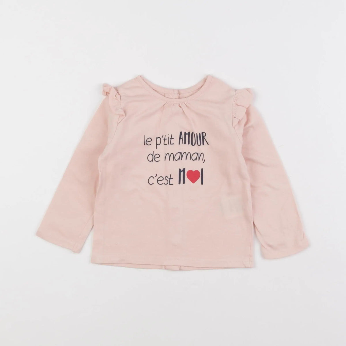 Vertbaudet - tee-shirt rose - 9 mois