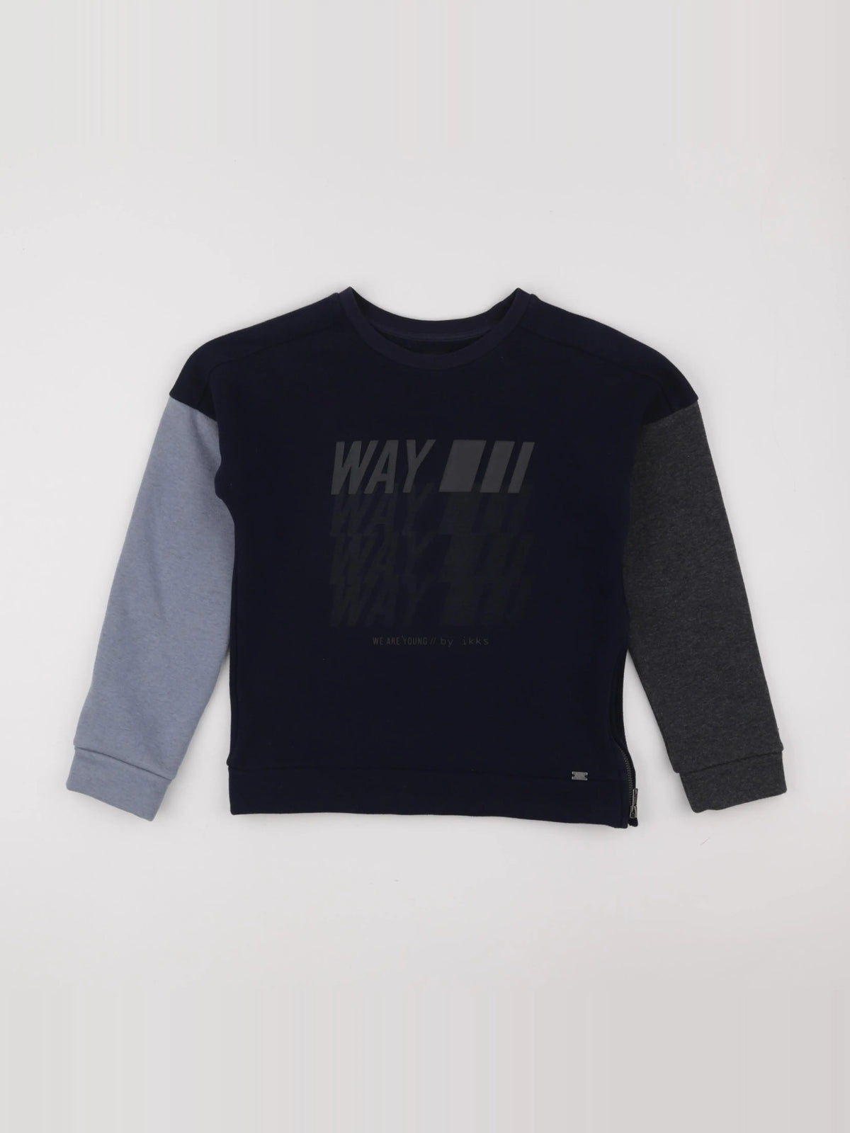 IKKS - sweat bleu - 10 ans