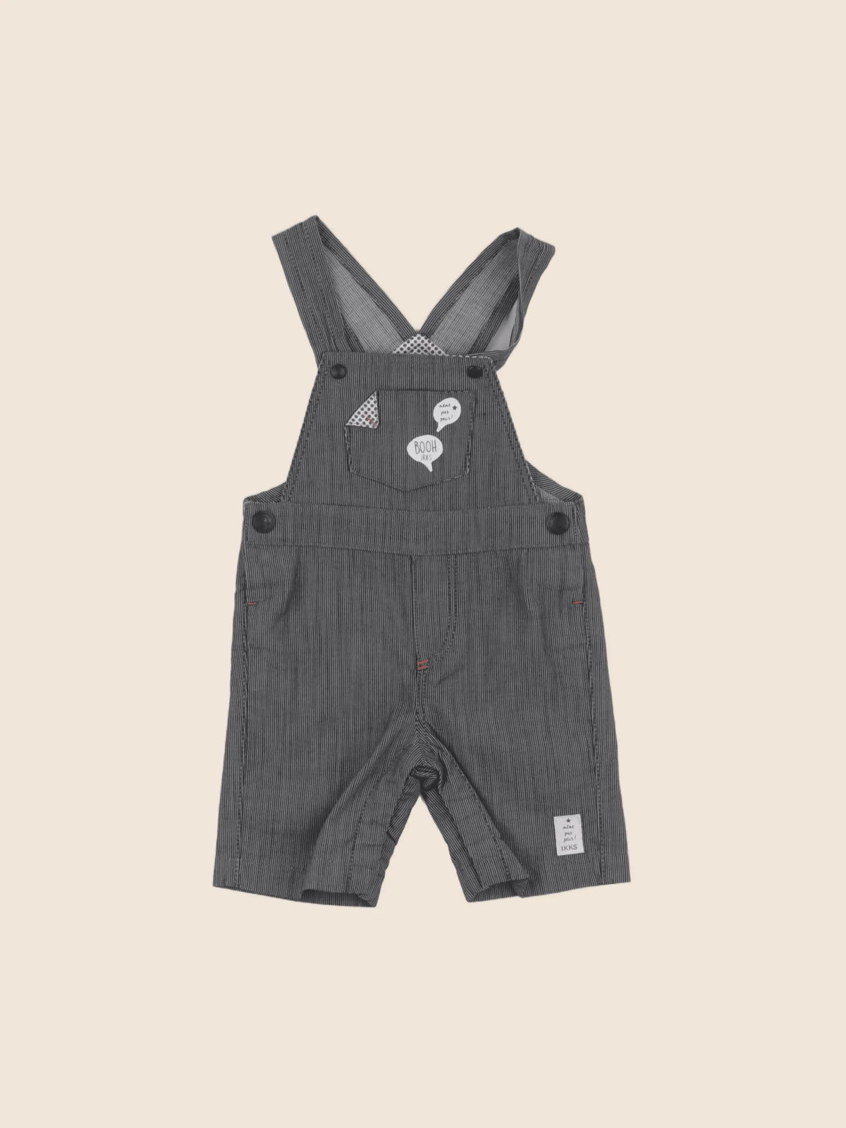 IKKS - salopette gris - 12 mois