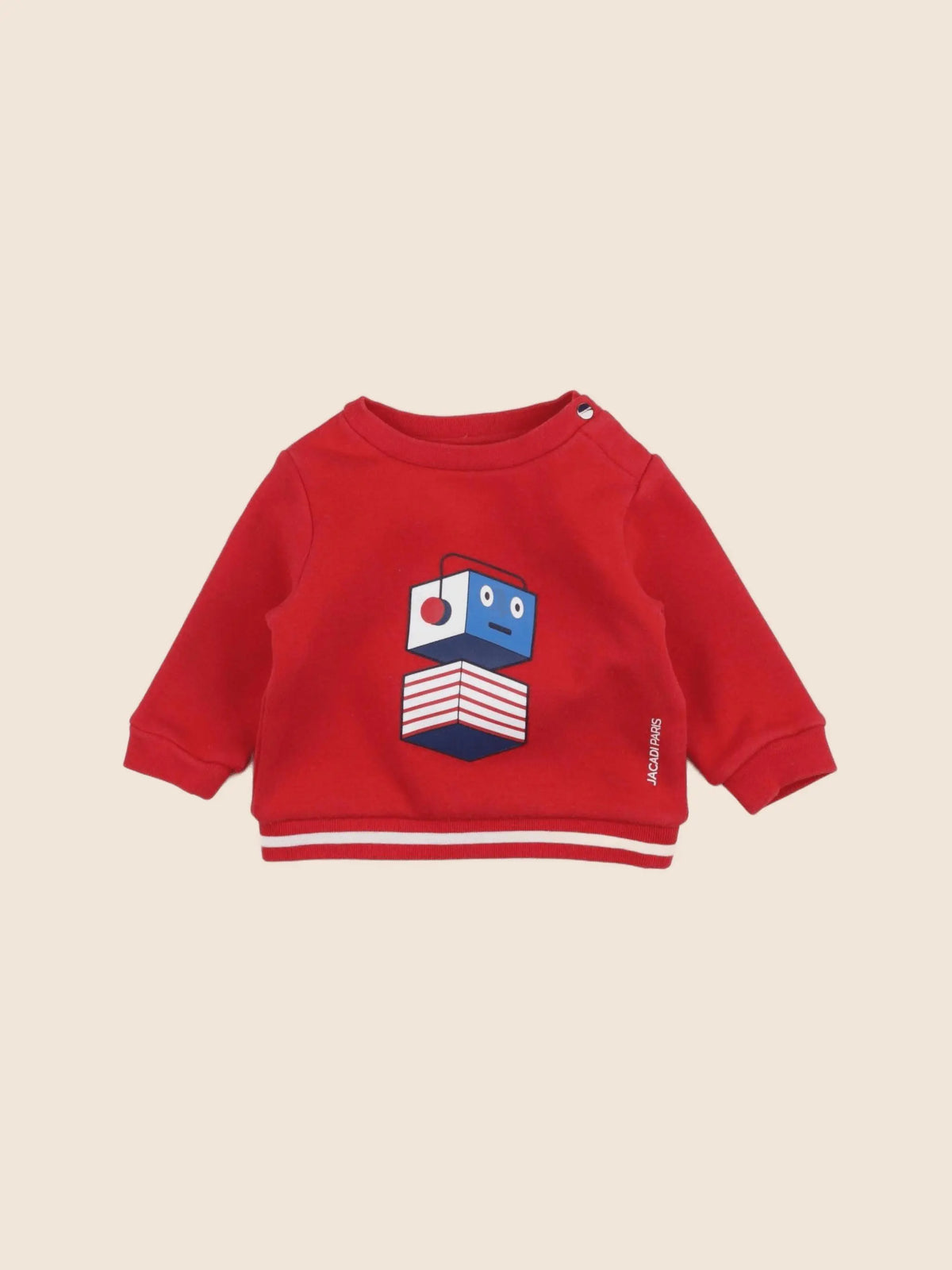 Jacadi - sweat rouge - 6 mois