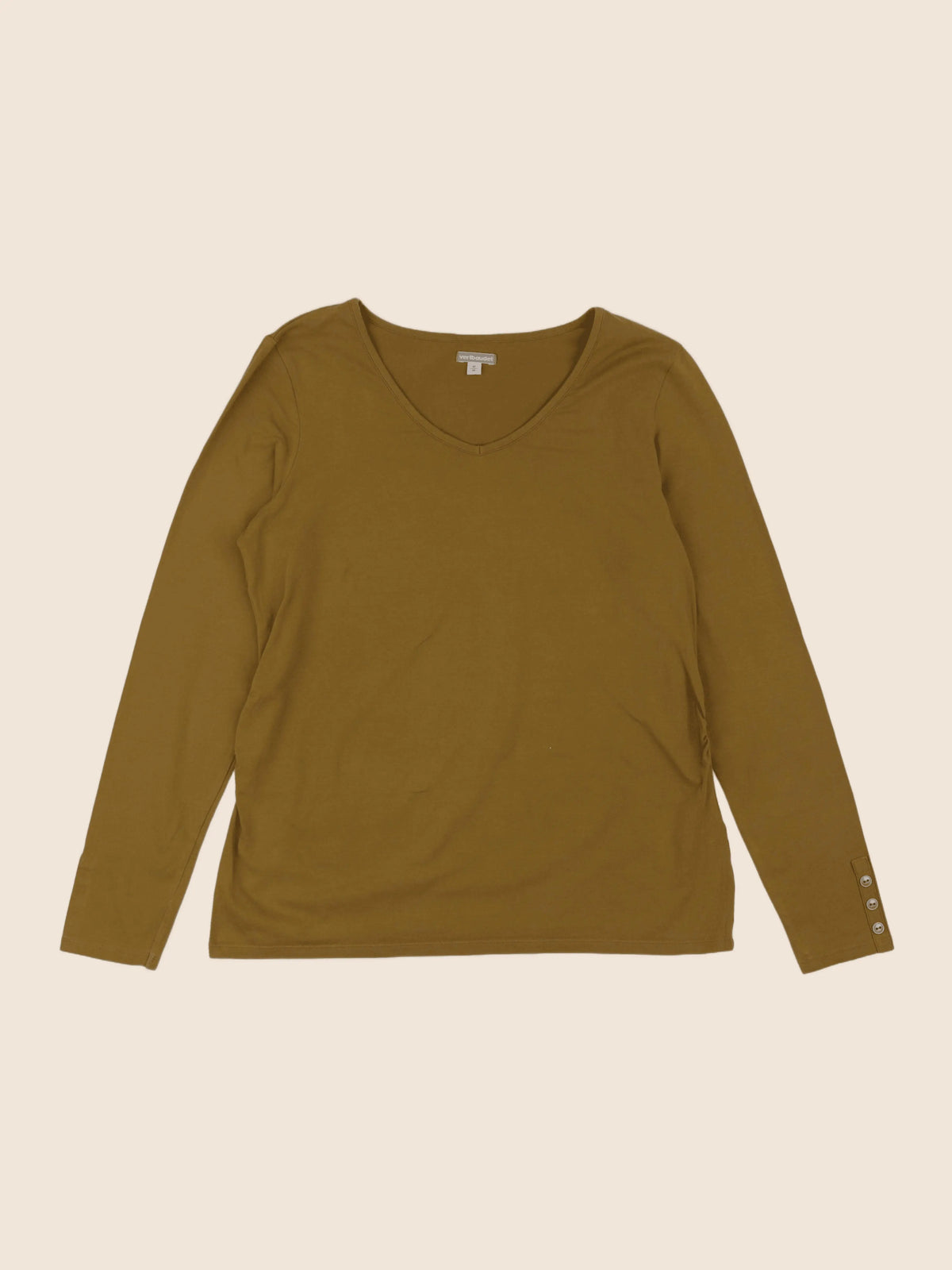 Vertbaudet - tee-shirt grossesse marron - 42 à 44