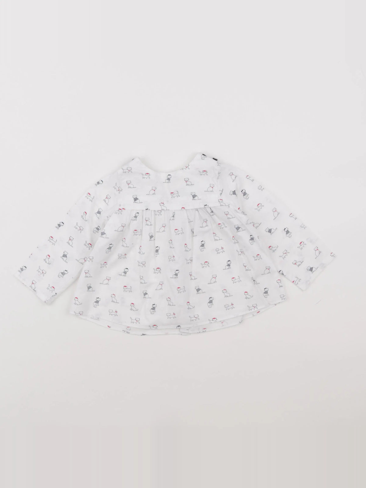Jacadi - blouse blanc - 12 mois
