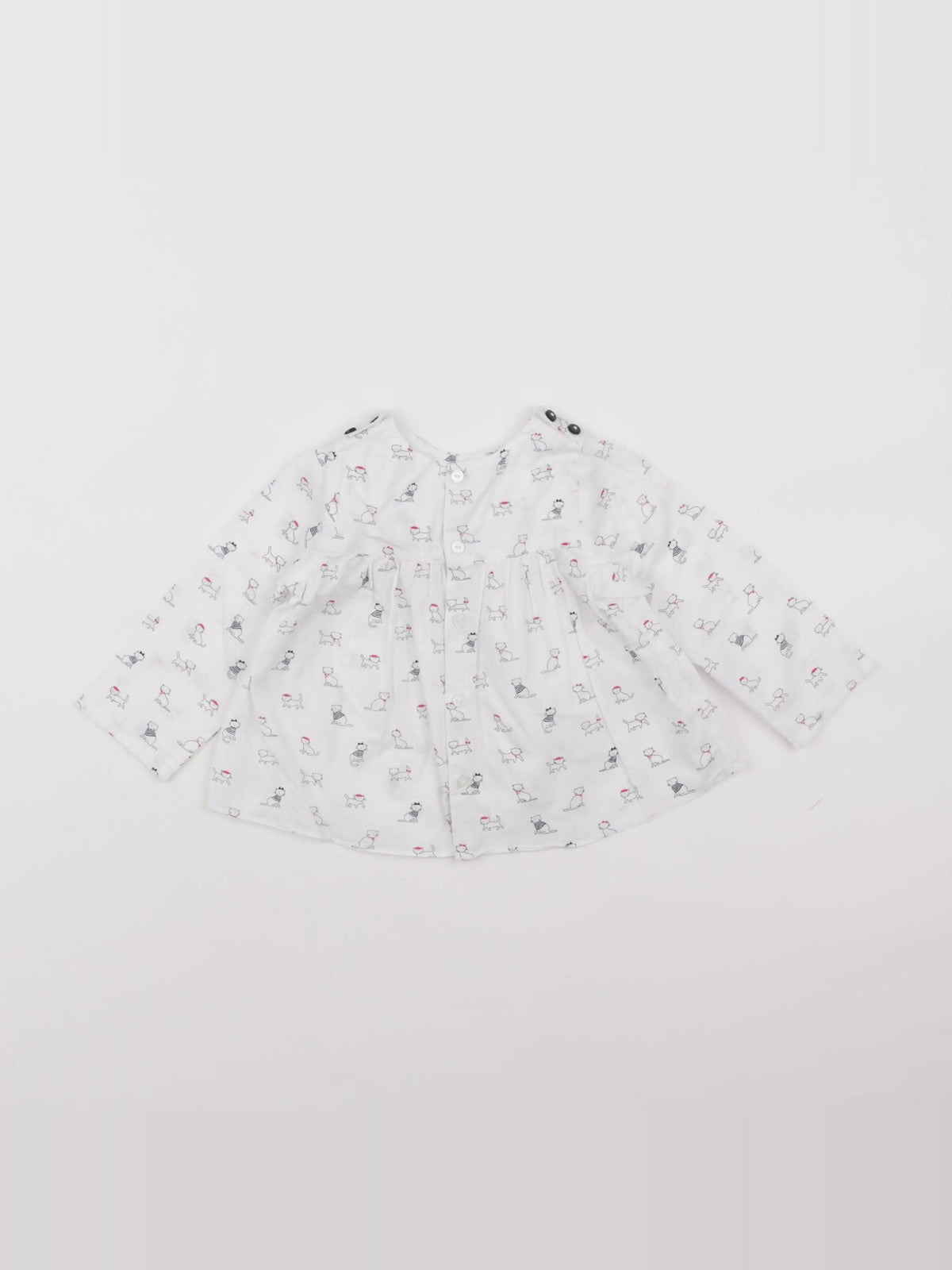 Jacadi - blouse blanc - 12 mois