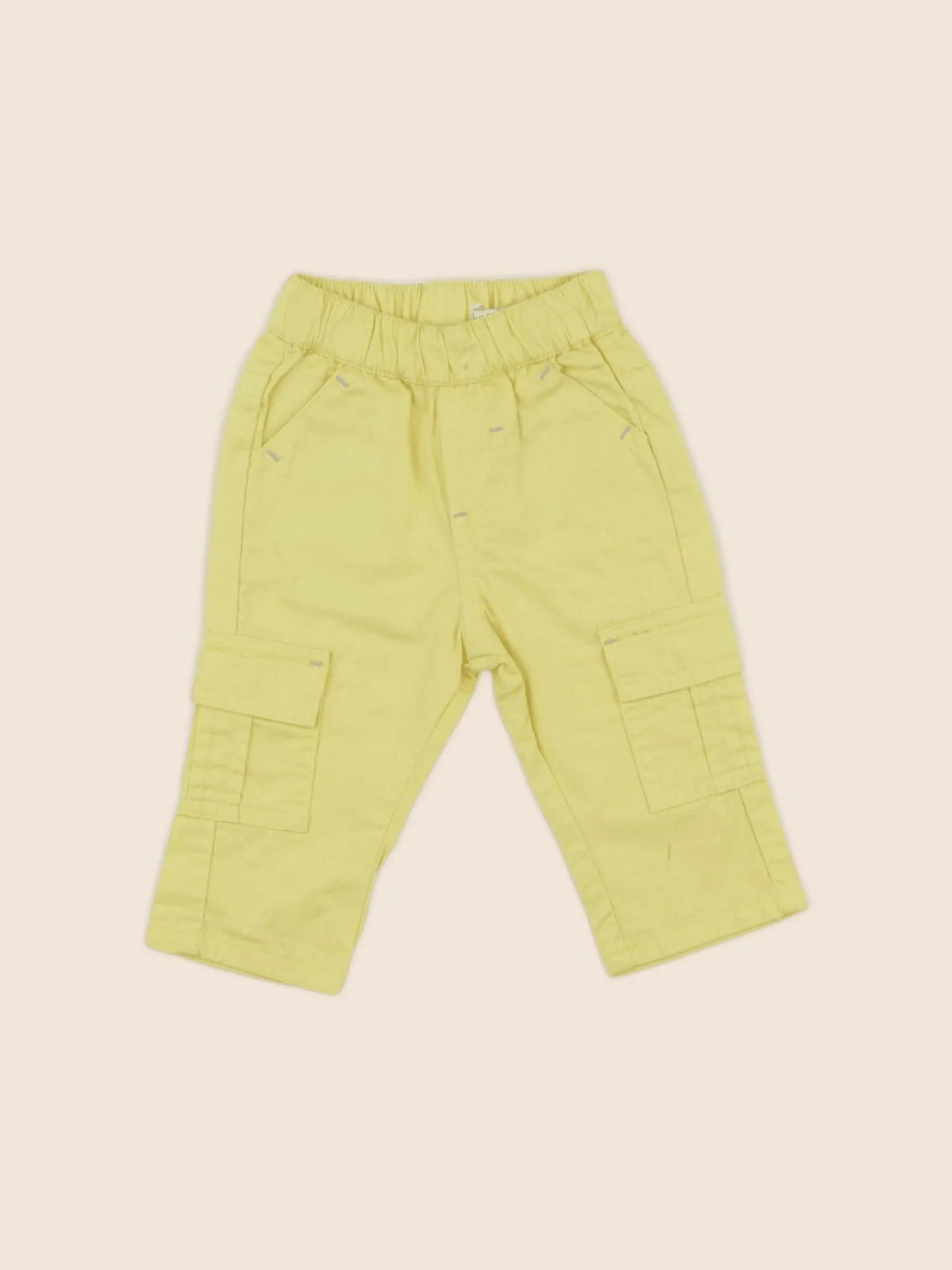 Vertbaudet - pantalon jaune - 3 mois