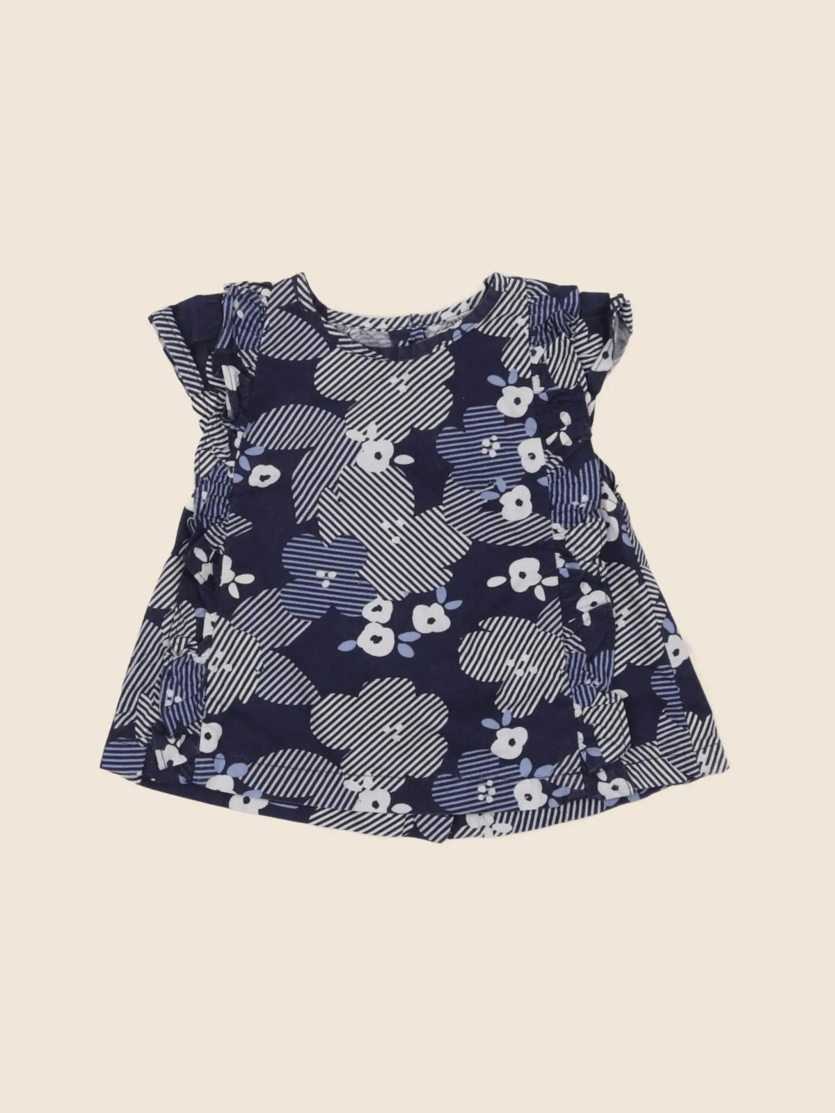Vertbaudet - robe bleu - 12 mois