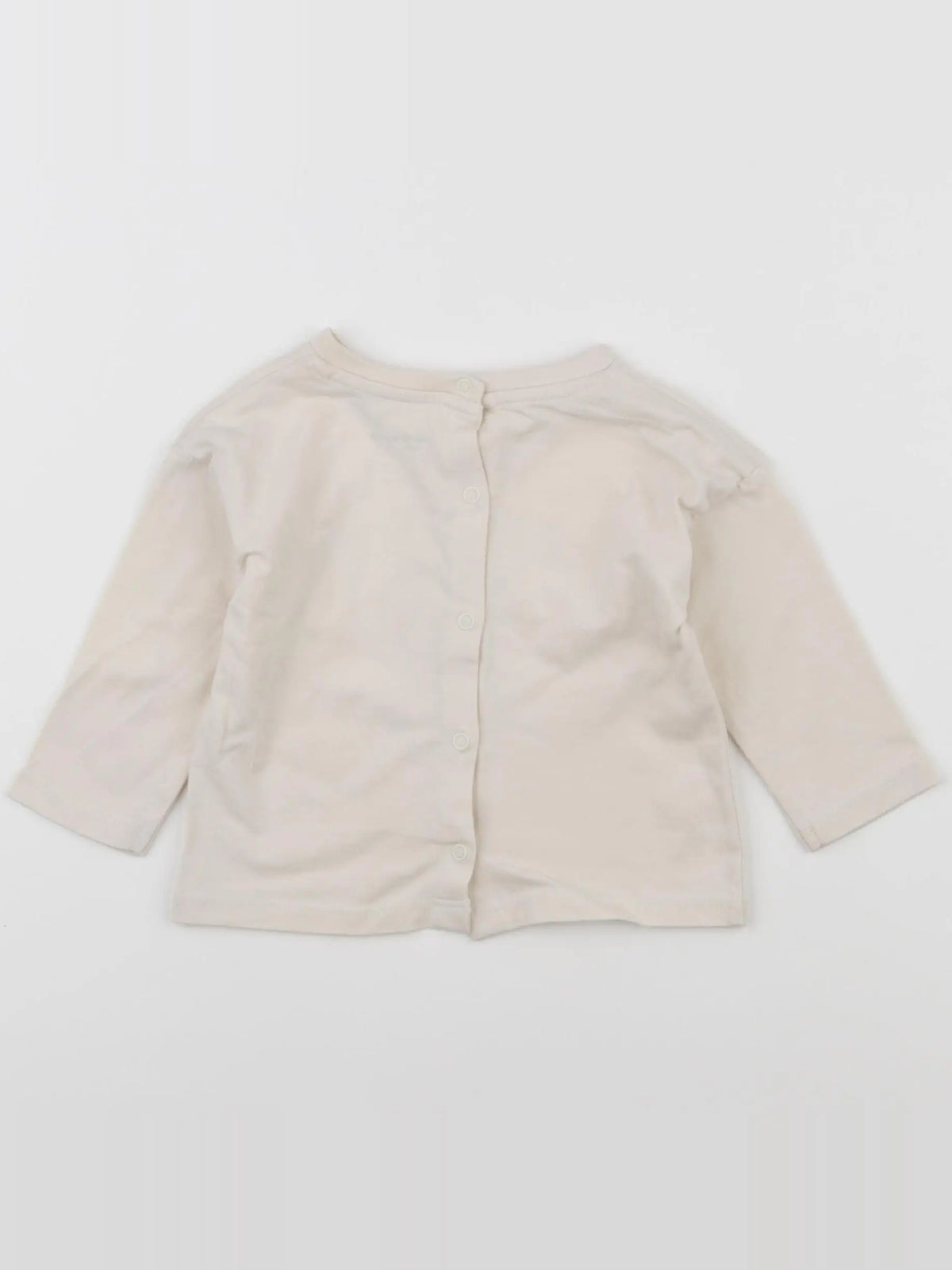 Vertbaudet - tee-shirt beige - 6 mois
