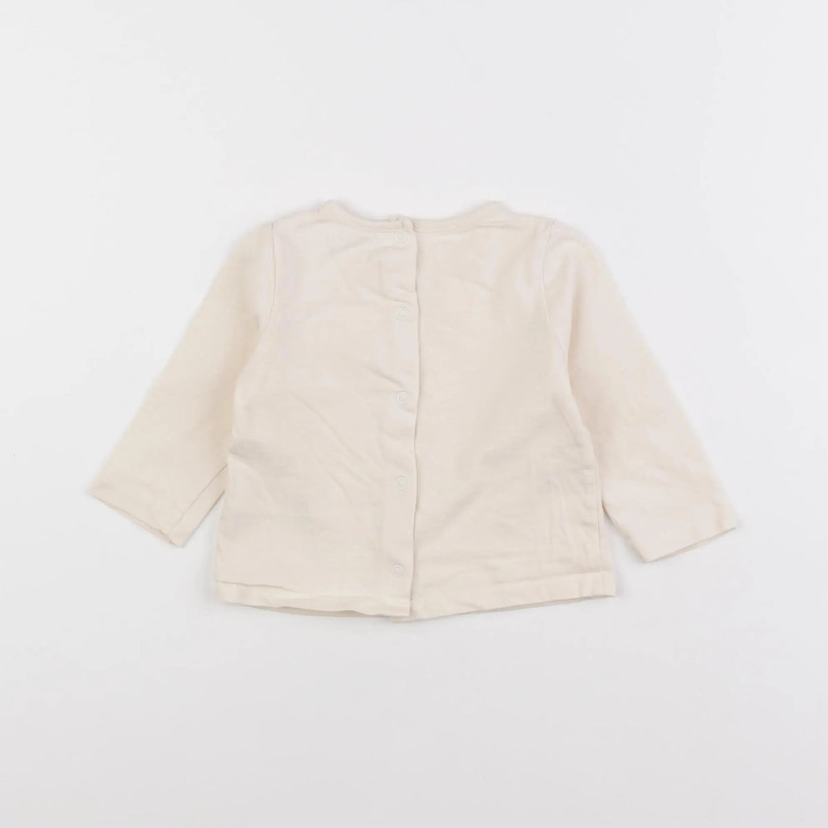 Vertbaudet - tee-shirt beige - 6 mois