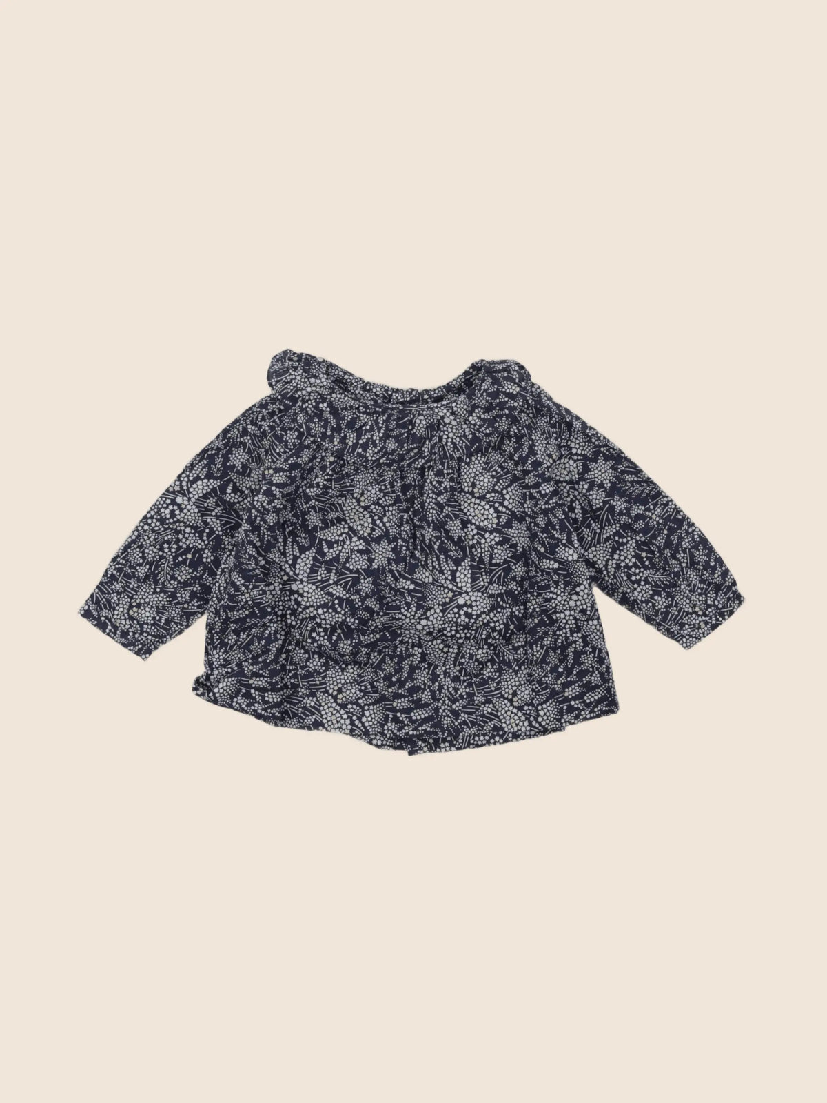 Jacadi - blouse liberty bleu - 6 mois