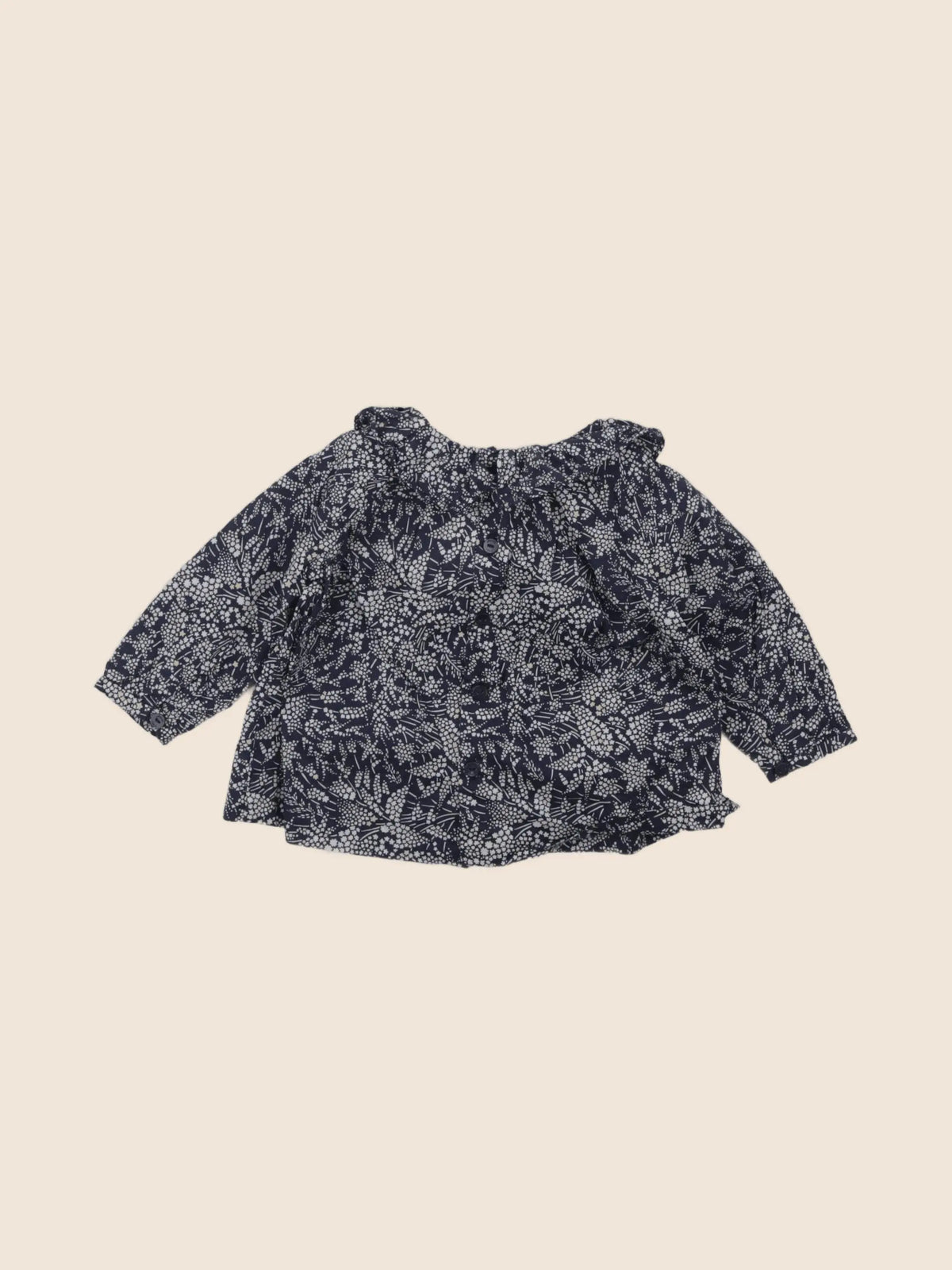Jacadi - blouse liberty bleu - 6 mois