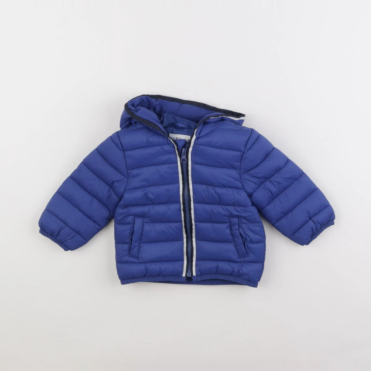 Vertbaudet - doudoune bleu - 9 mois