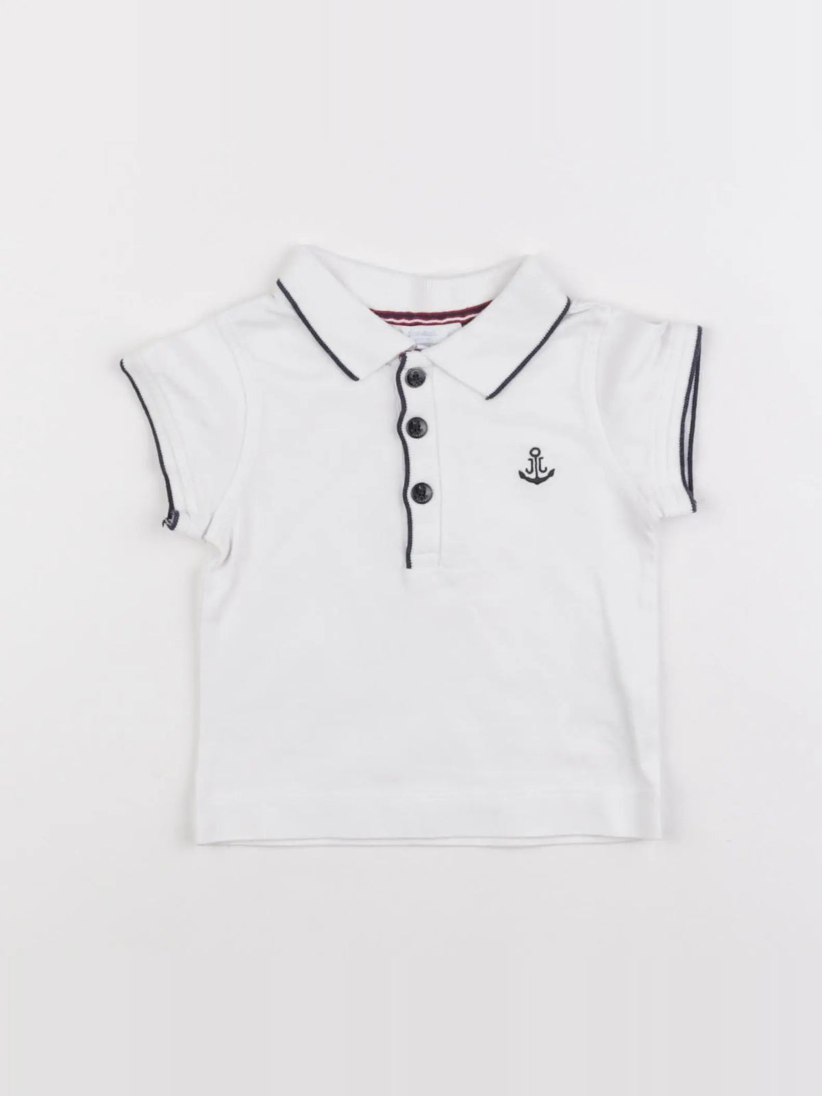 Jacadi - polo blanc - 6 mois