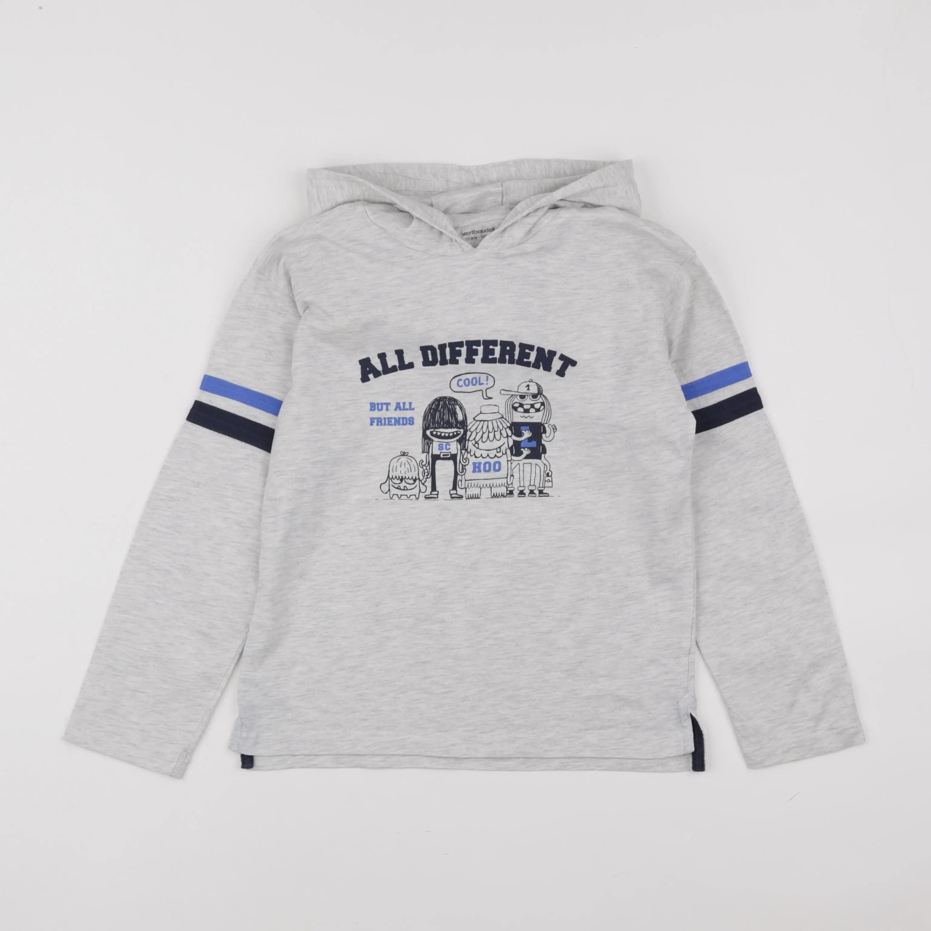 Vertbaudet - tee-shirt gris - 10 ans