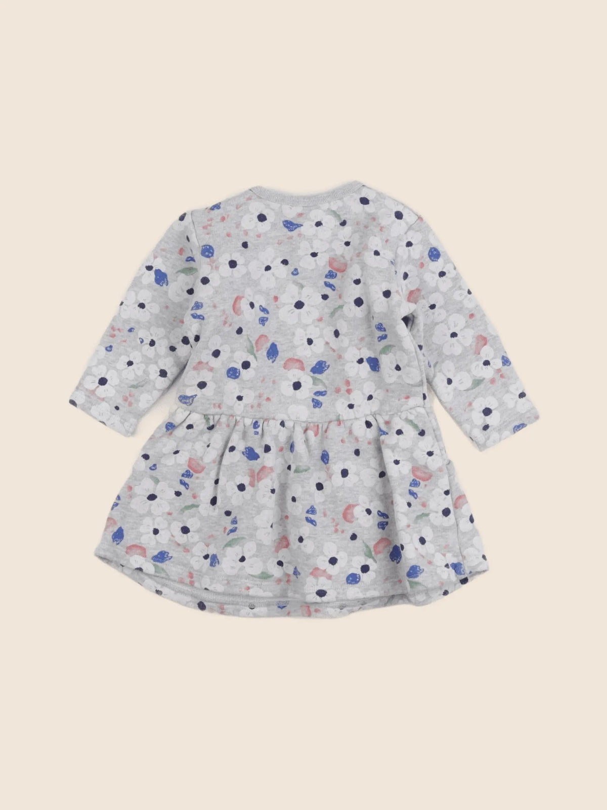 Petit Bateau - robe gris - 6 mois