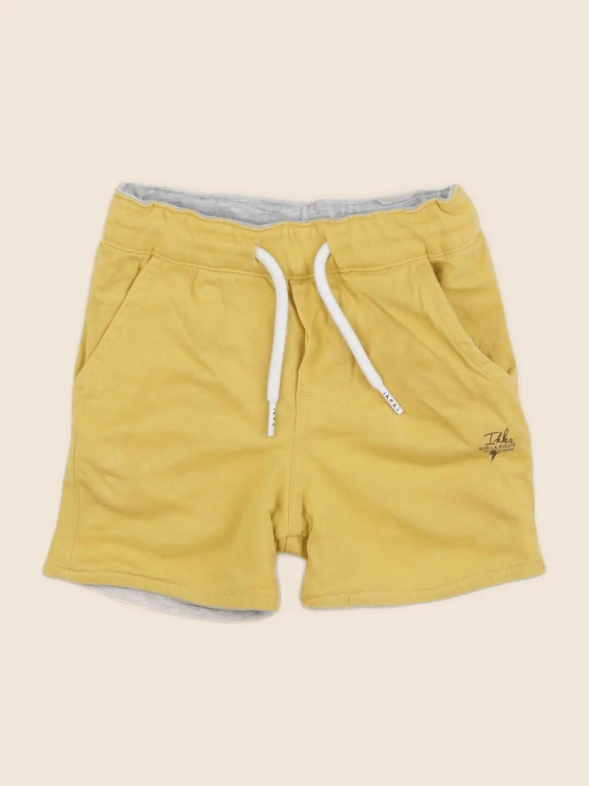 IKKS - short réversible jaune, gris - 12 mois