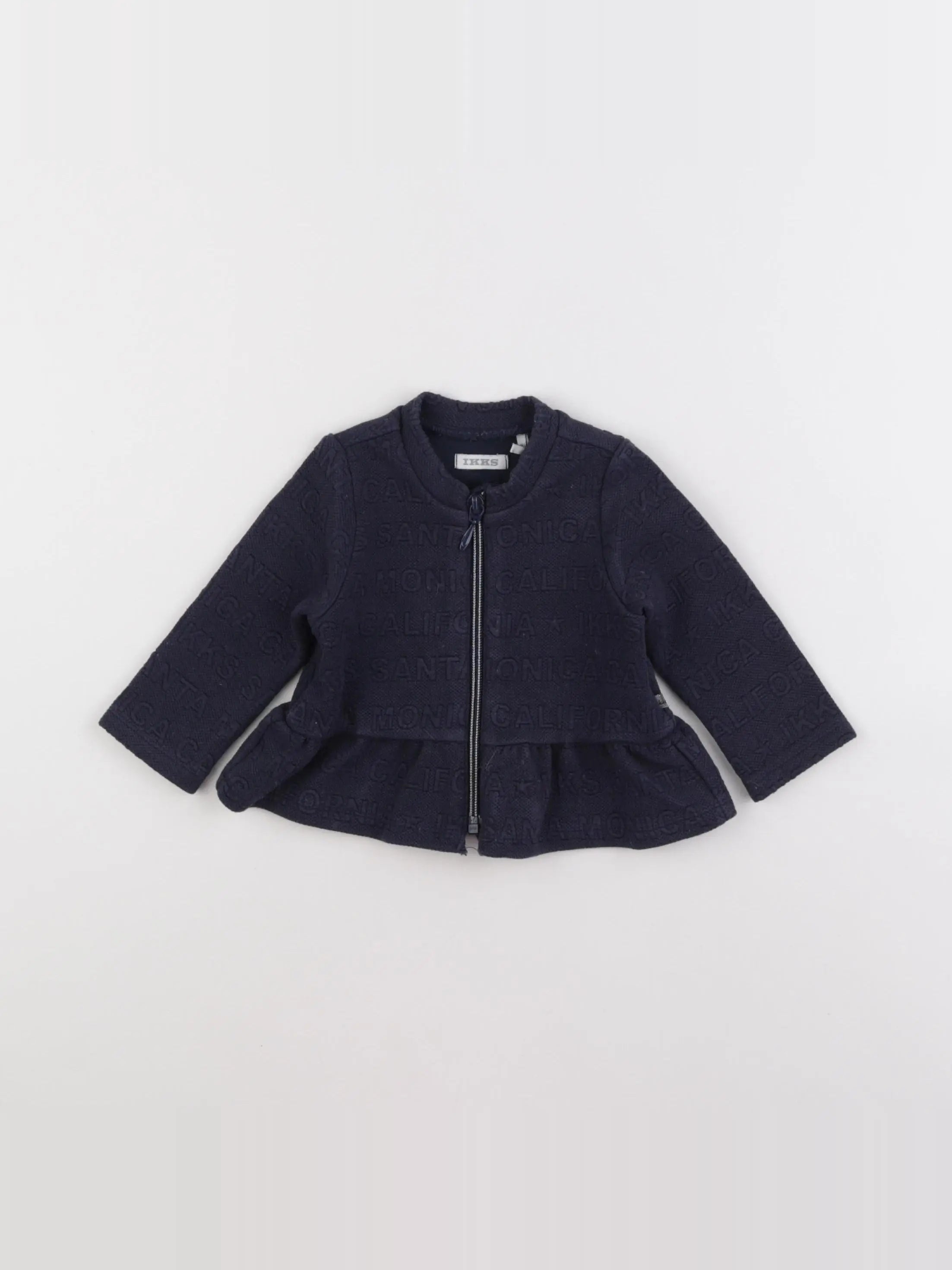 IKKS - sweat bleu - 6 mois