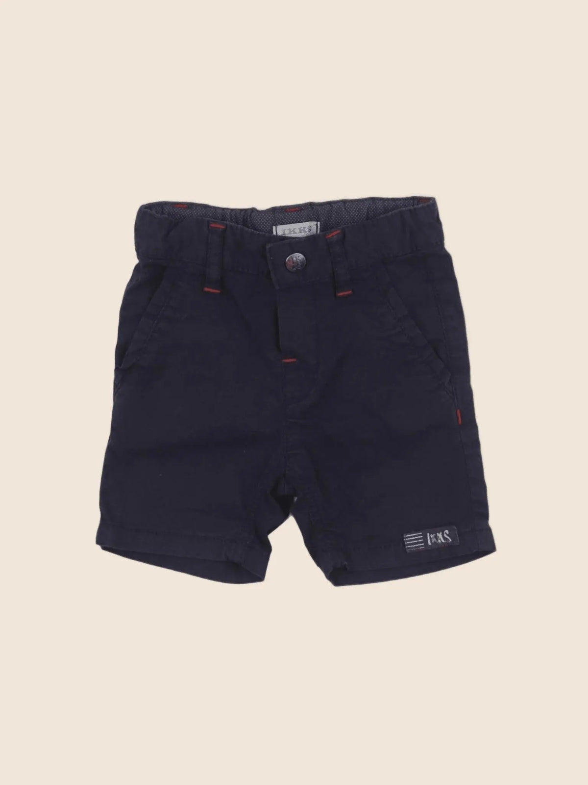 IKKS - short bleu - 6 mois