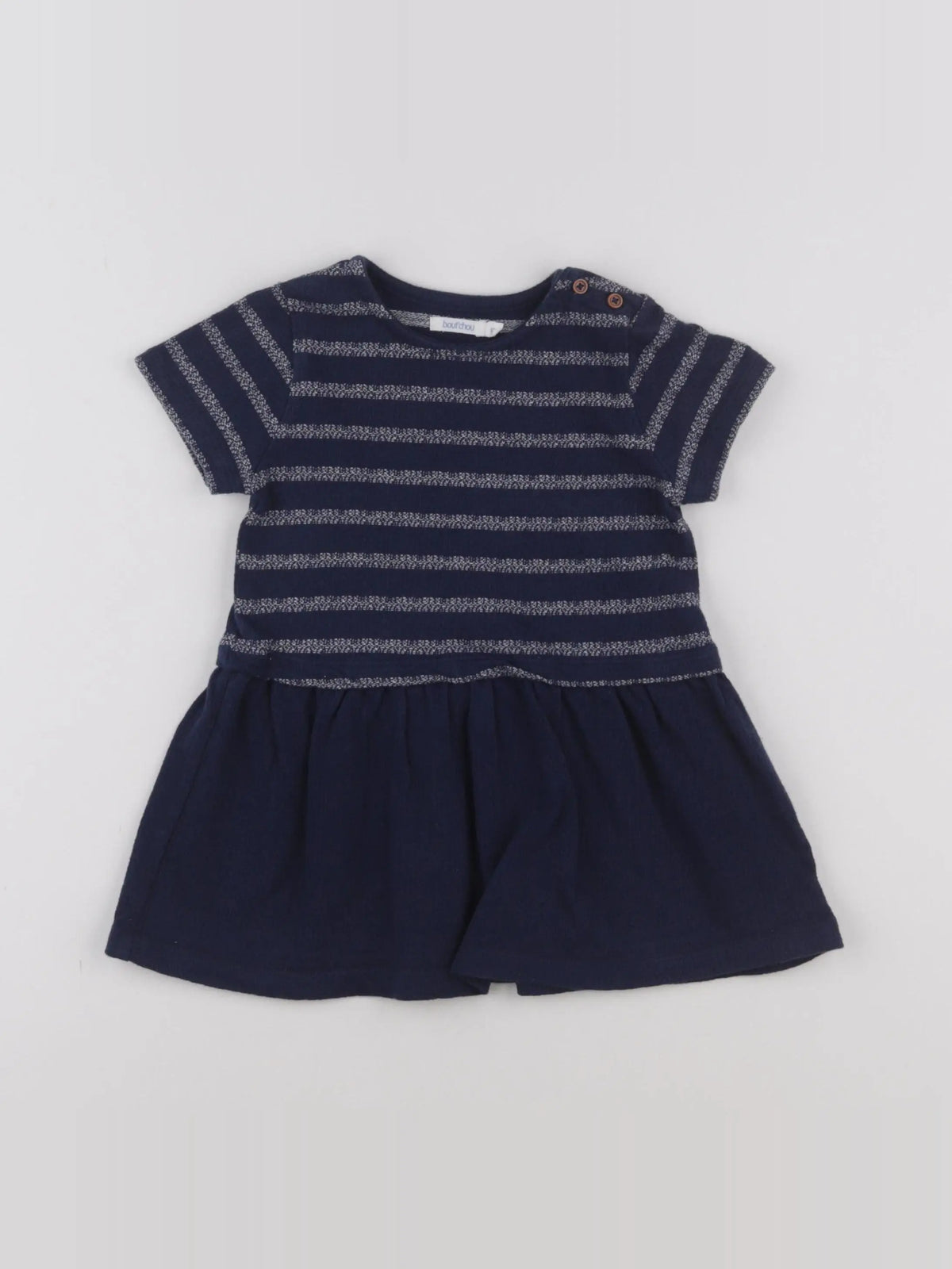 Boutchou - robe bleu - 12 mois